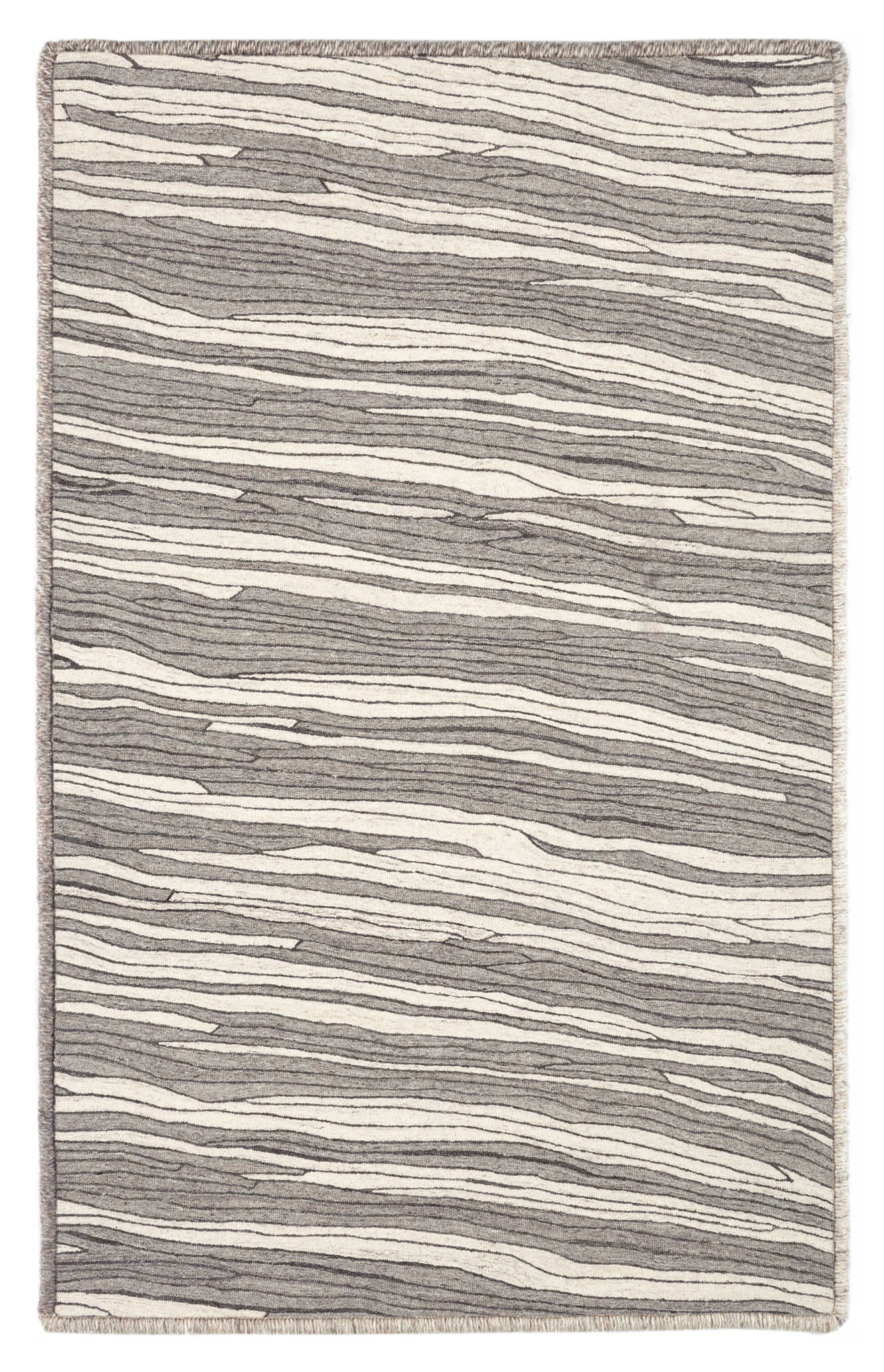 Andres Hand Micro Hooked Wool Custom Rug by Bunny Williams | Grey