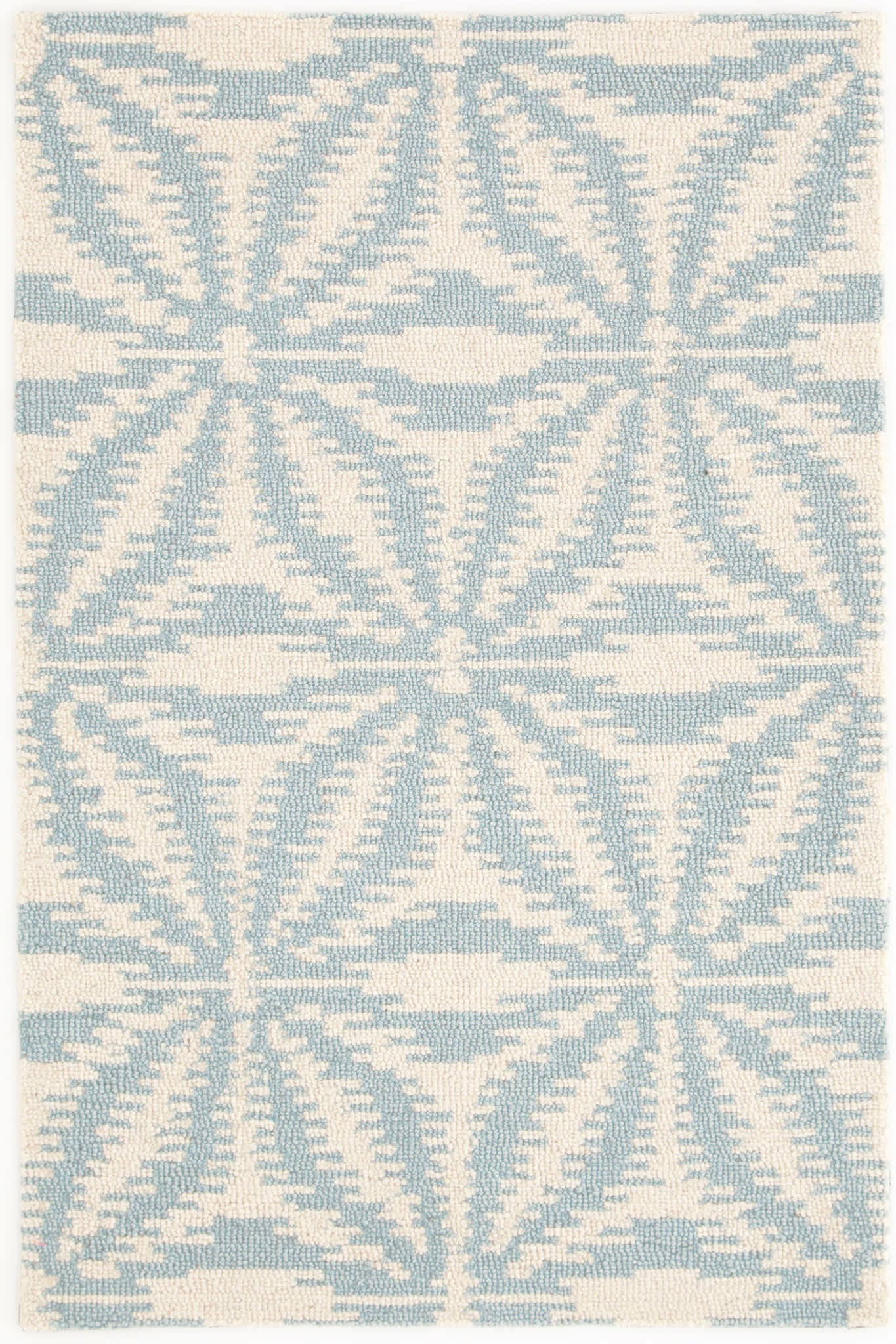Aster Hand Micro Hooked Wool Rug | Sky