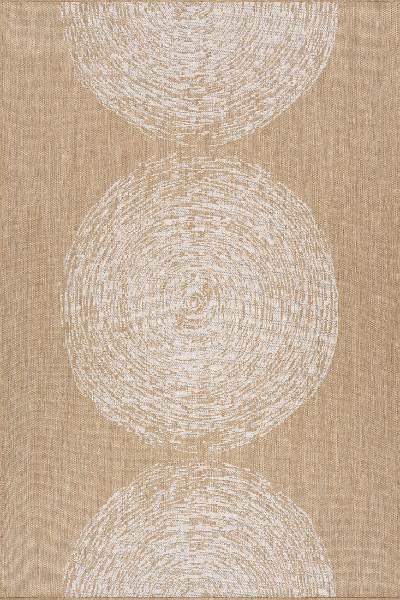 Astrana Bohemian Abstract Indoor/Outdoor Rug | Tan