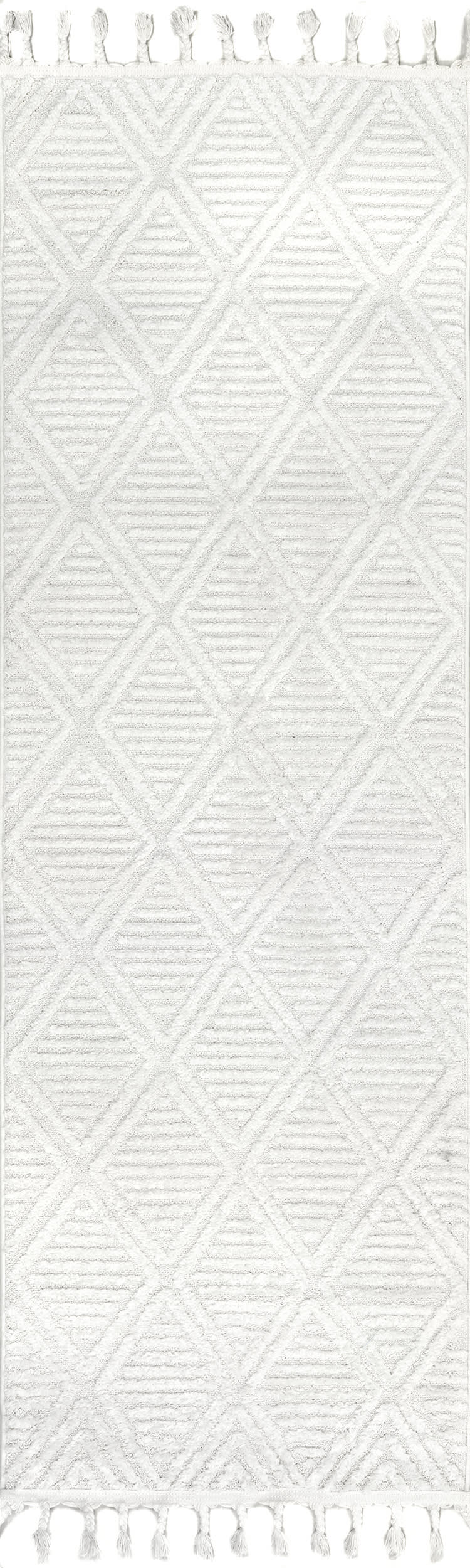 Balboa Textured Tile Rug | Ivory