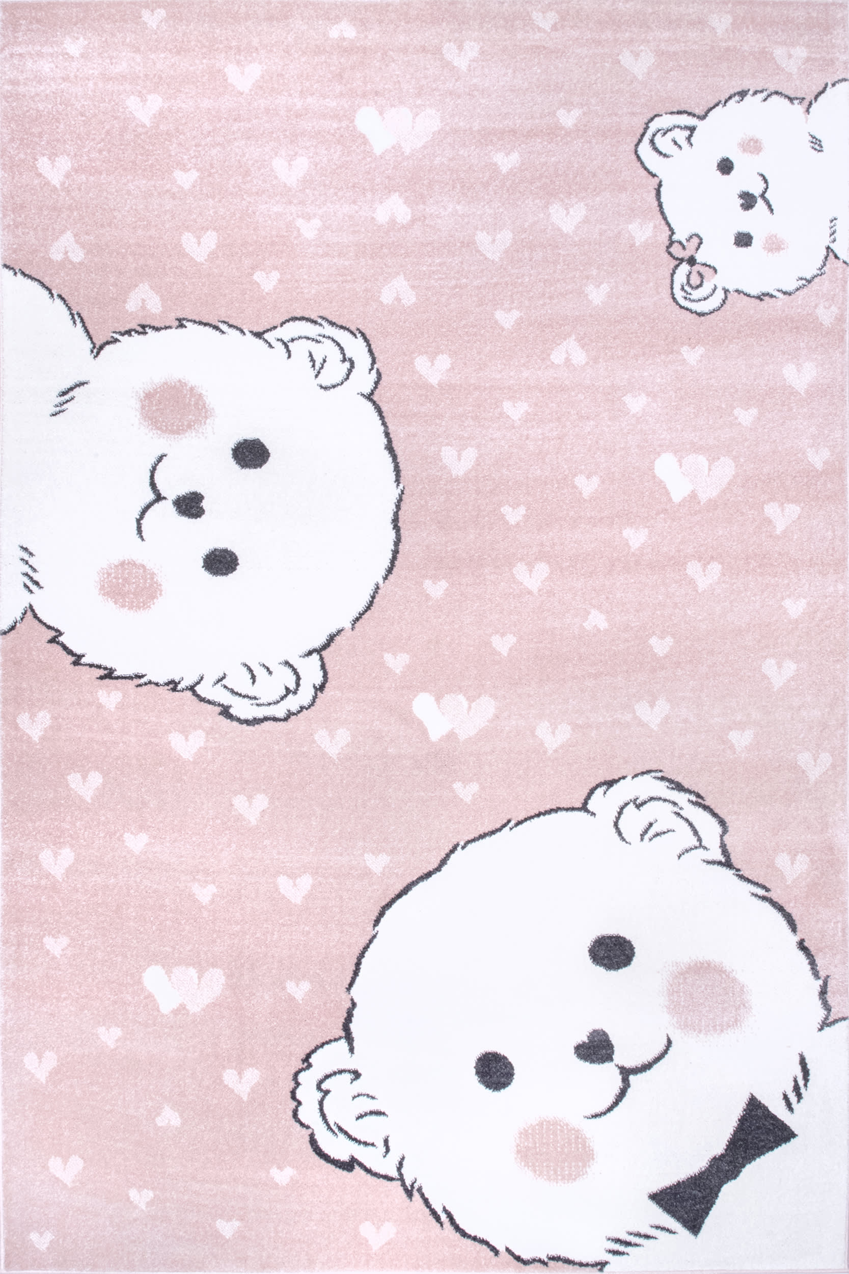Blushing Bears Nursery Rug | Pink