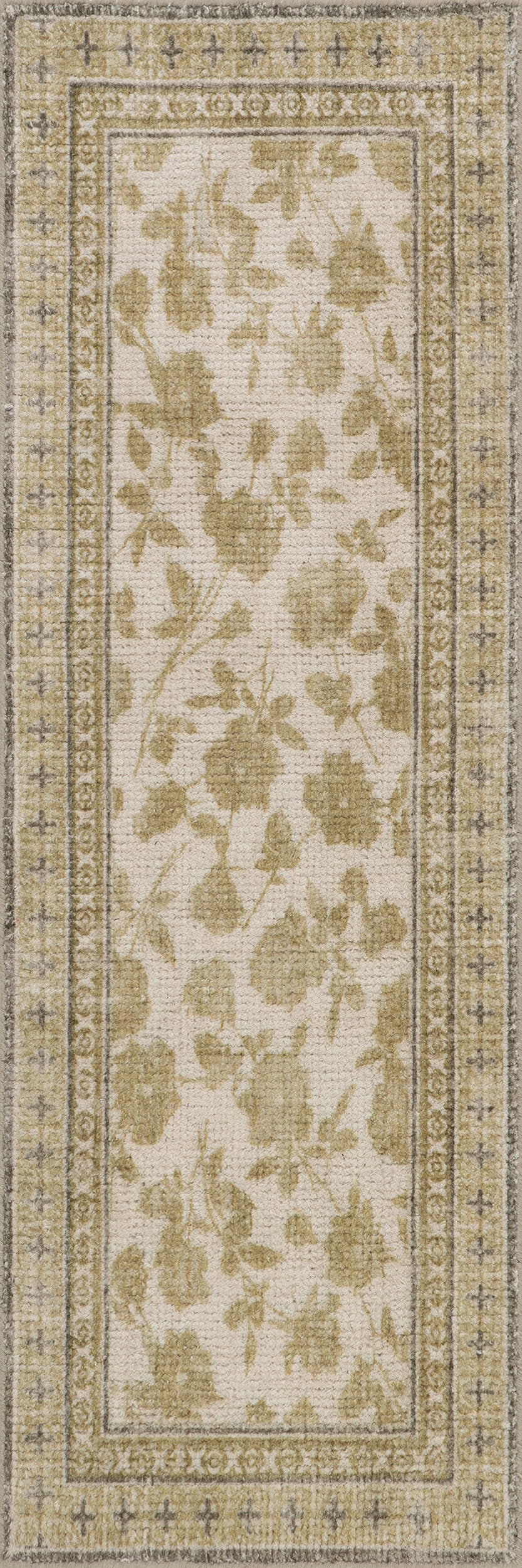 Botanica Hand Tufted Botanical Wool-Blend Rug | Olive Green
