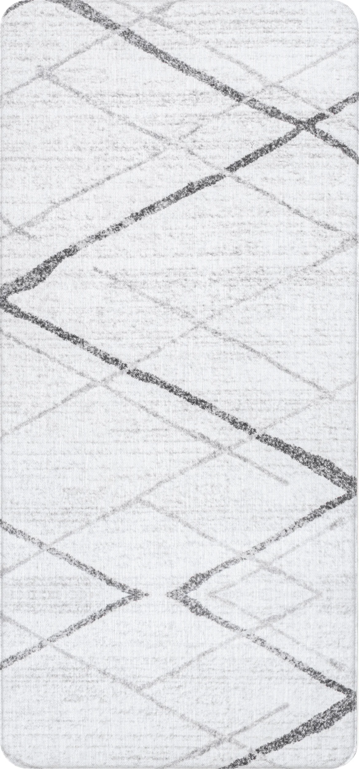 Broken Lattice Printed Anti-Fatigue Mat | Light Grey
