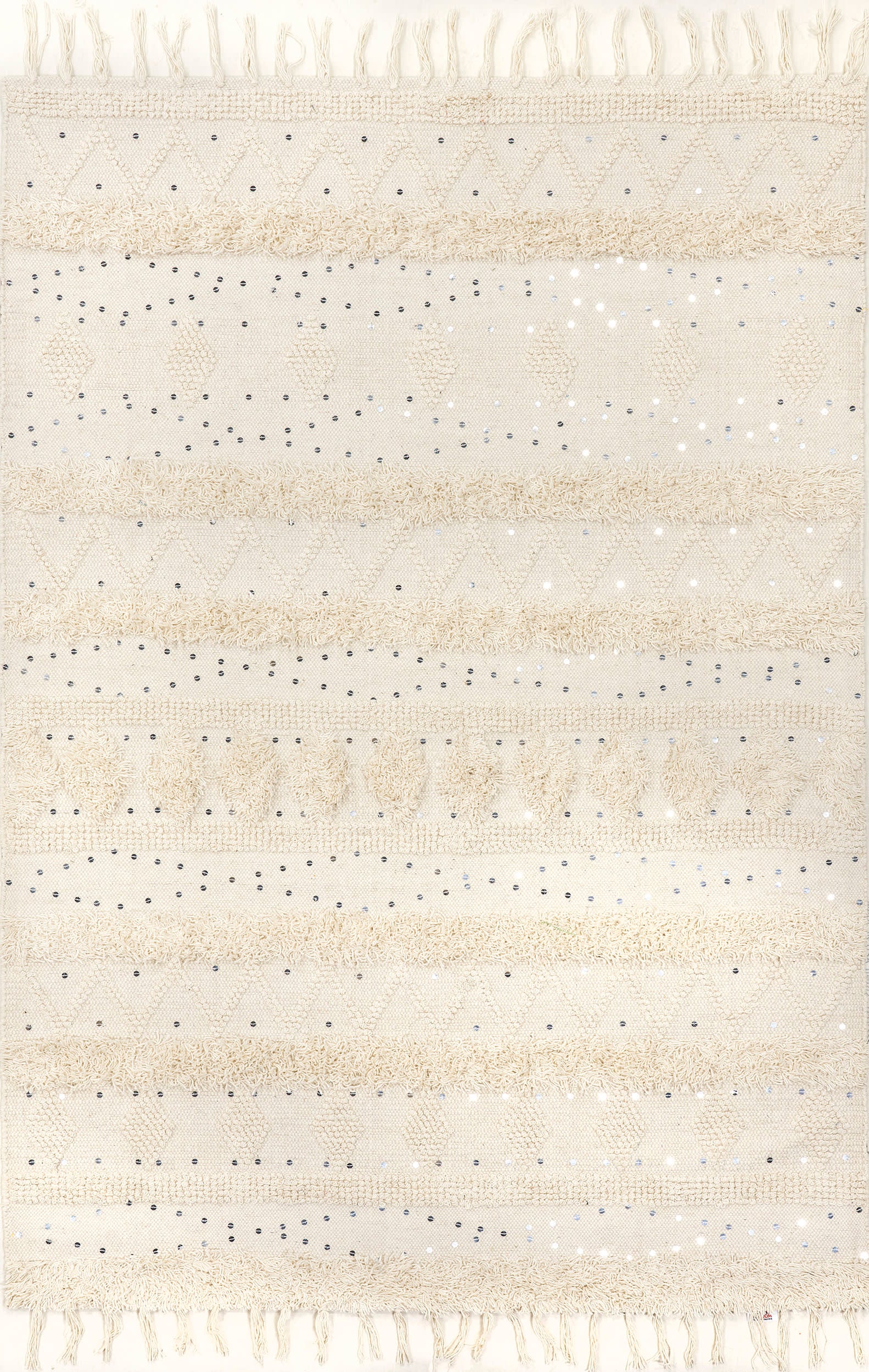 Chandy Textured Wool Rug | Cream