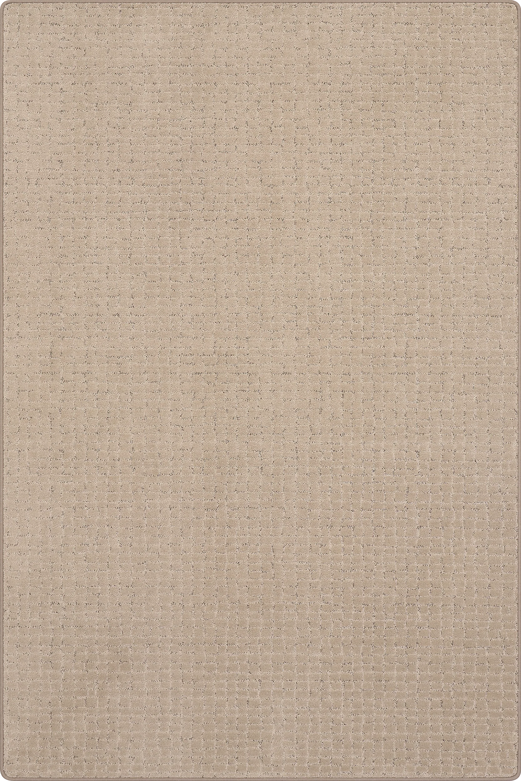 Chickadee Checked Custom Rug | Brown