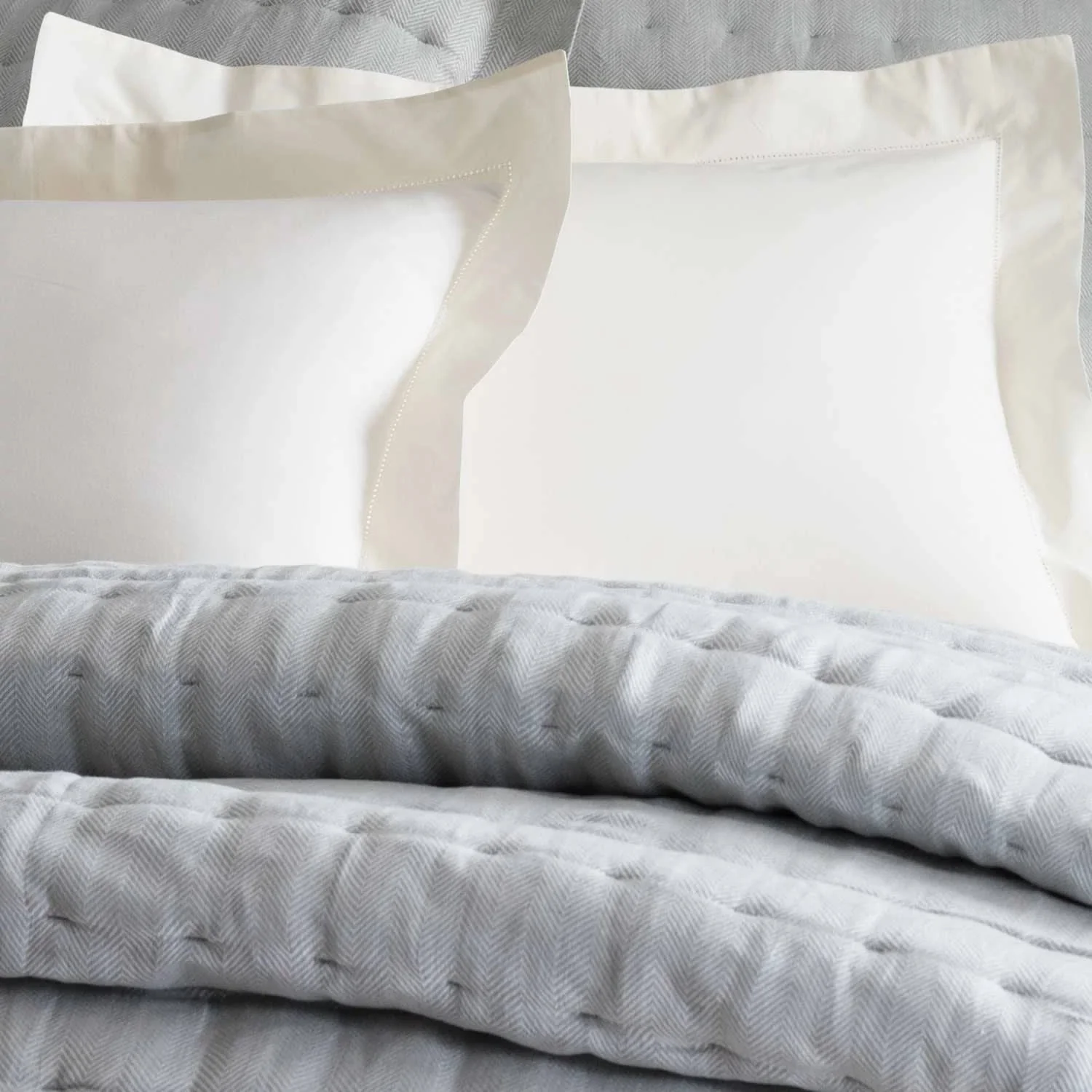 Classic Hemstitch Sham | Ivory