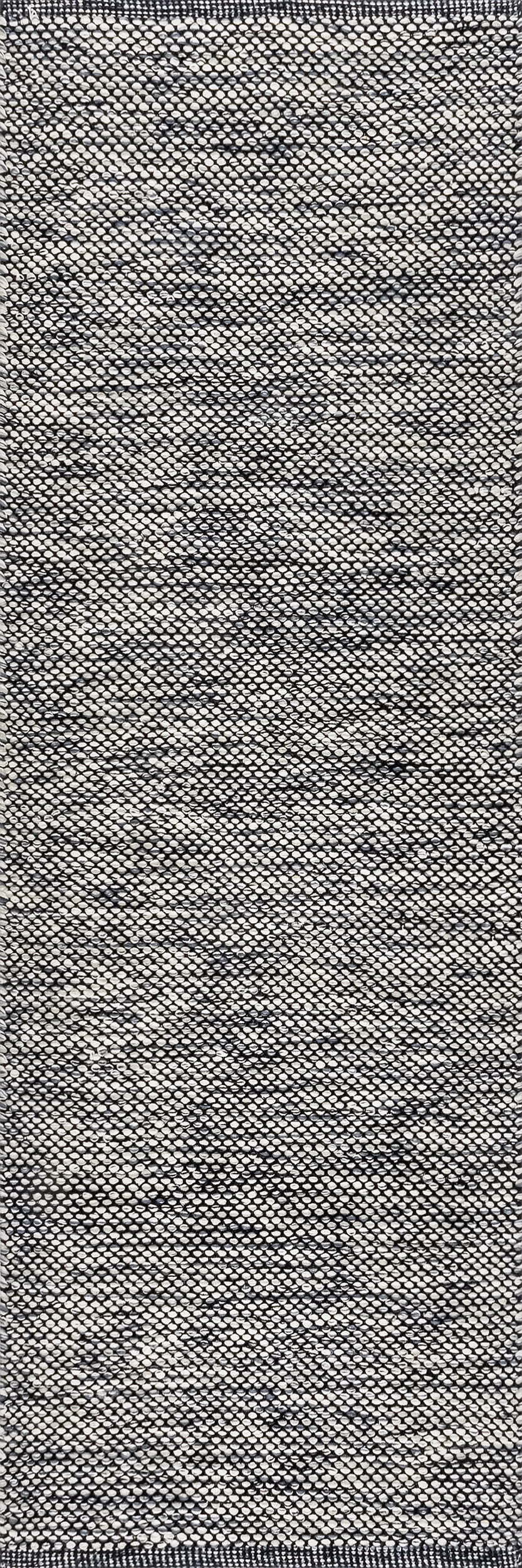 Cotton Solid Flatweave Rug | Grey