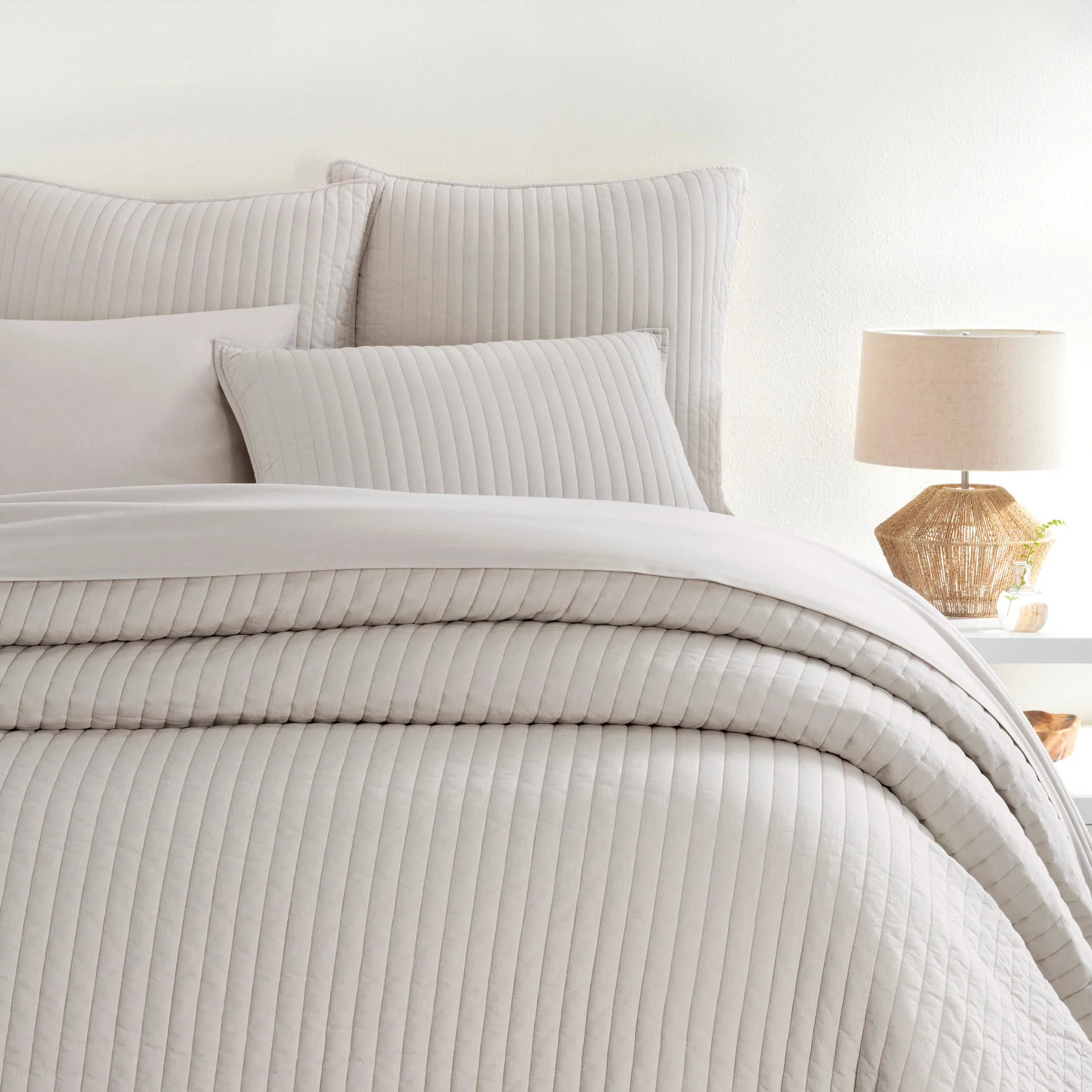 Cozy Cotton Quilt | Dove Grey