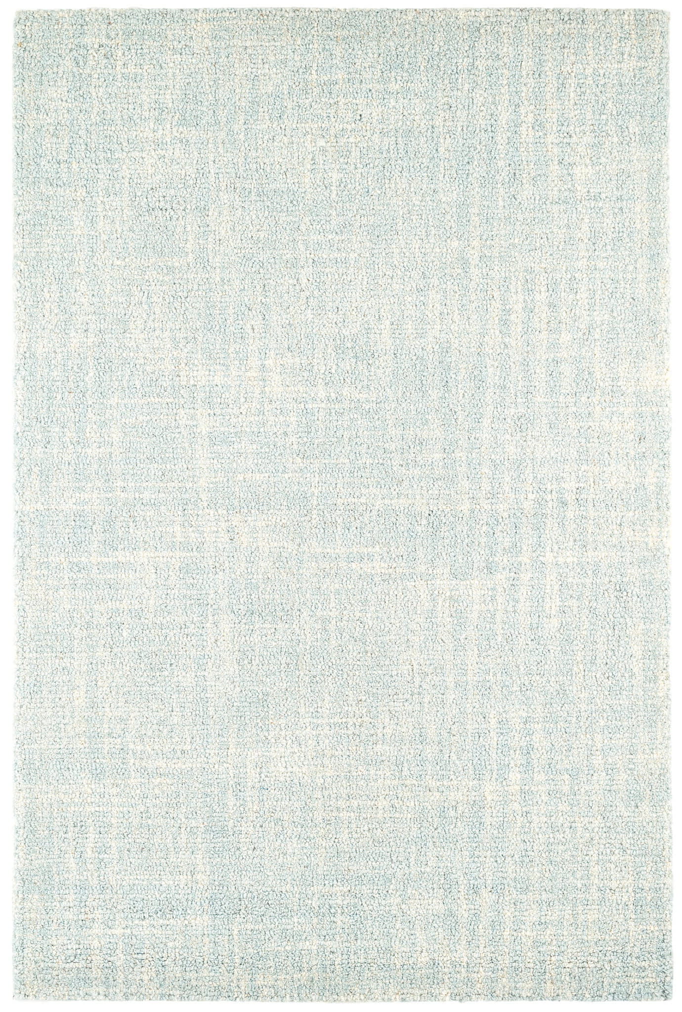 Crosshatch Hand Micro Hooked Wool Rug | Sky