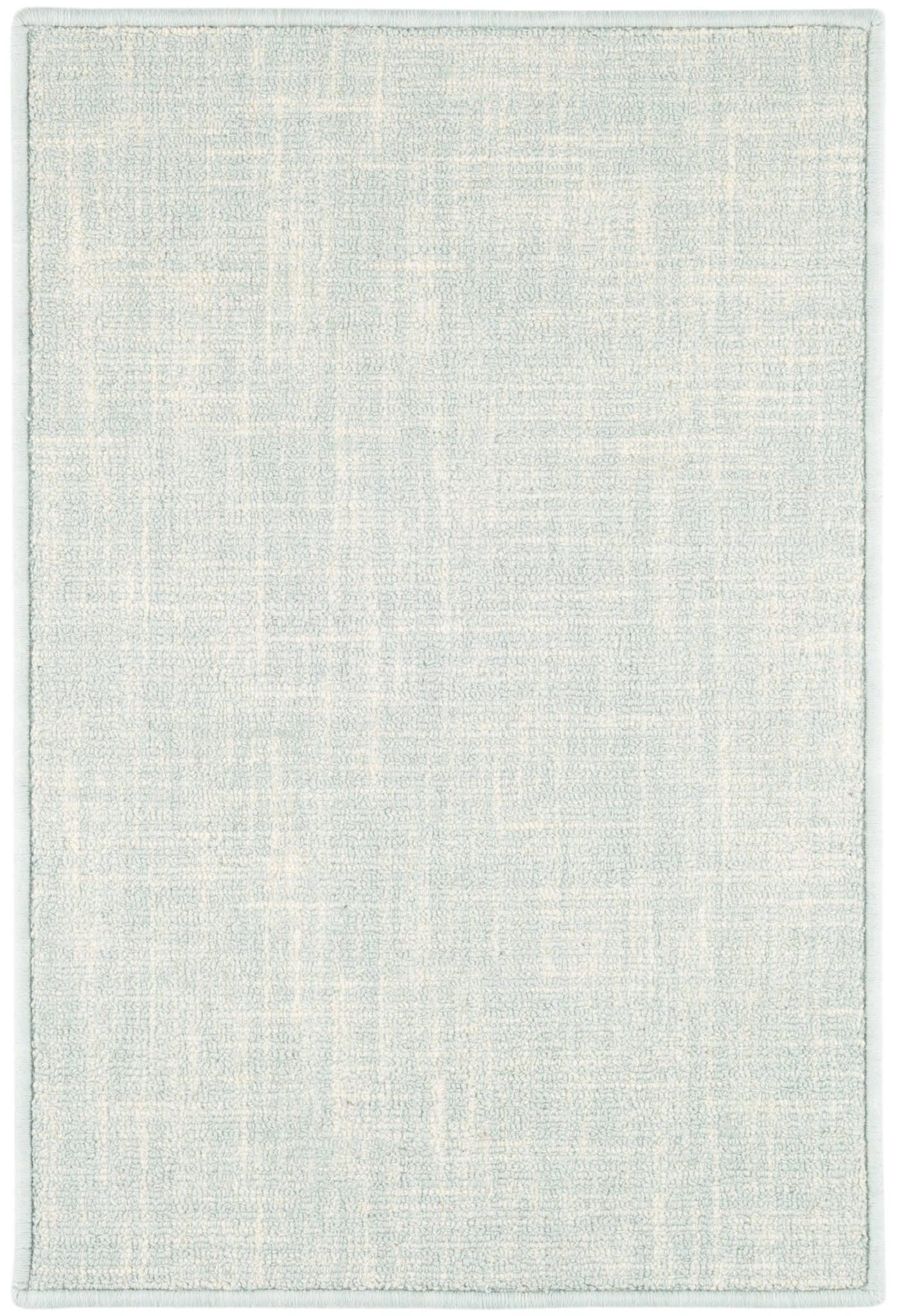 Crosshatch Hand Micro Hooked Wool Custom Rug | Sky