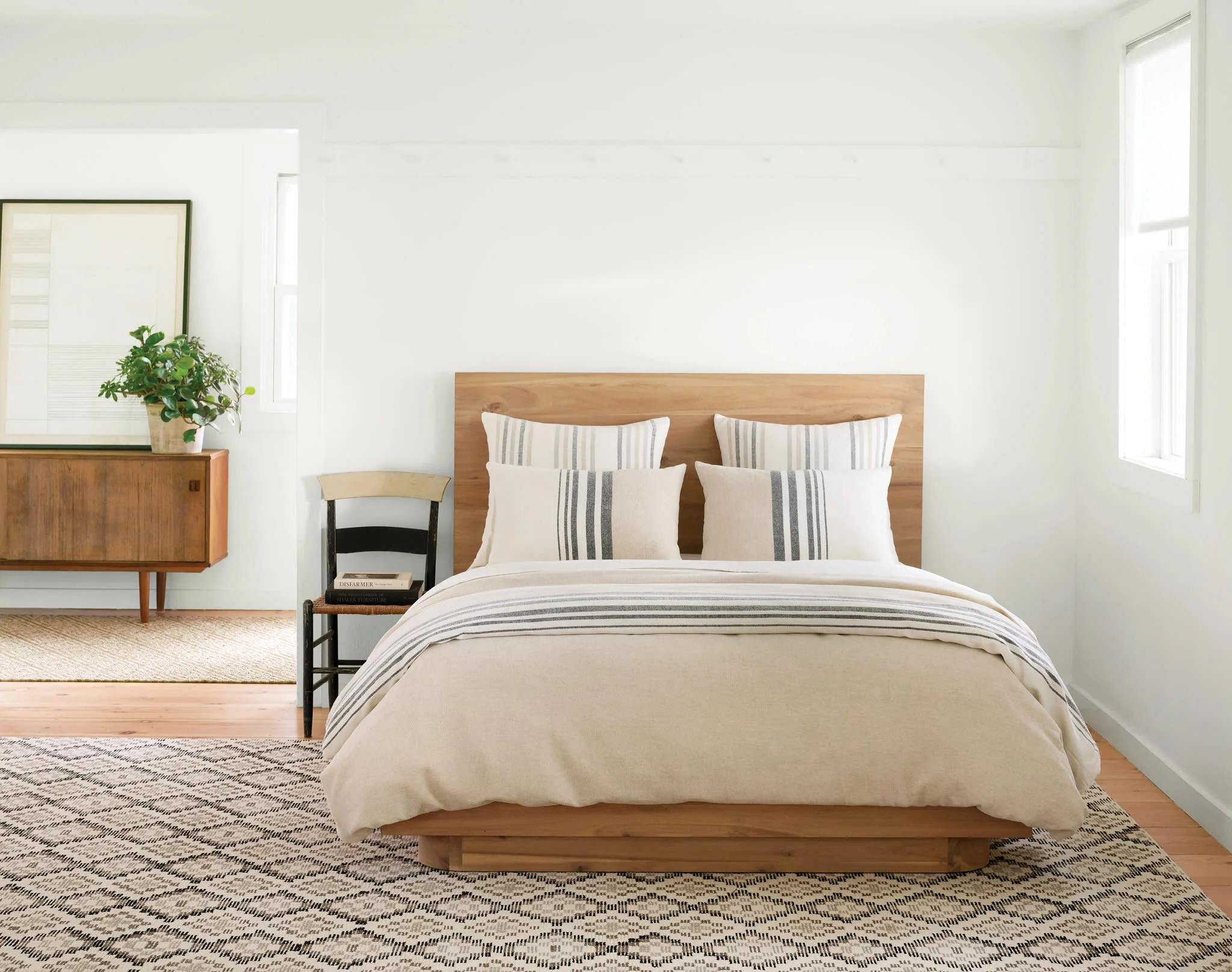 Linen Chenille Stripe Sham | Neutral