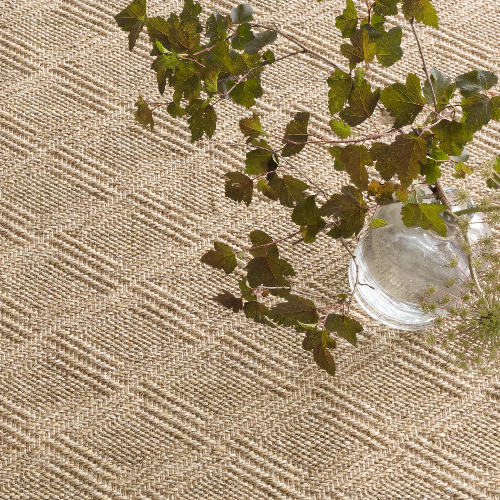 Diamond Woven Sisal Custom Rug | Natural - Image 2