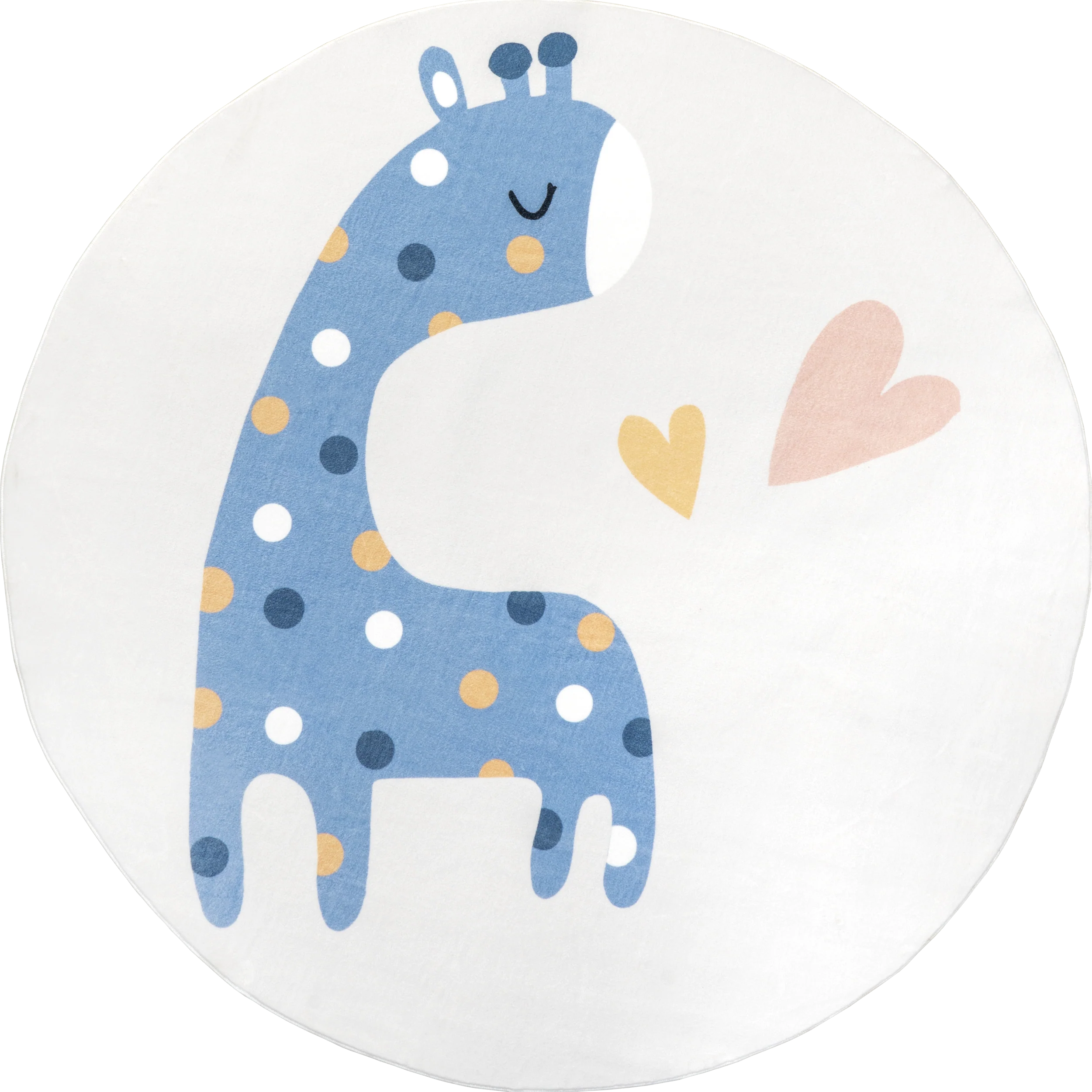 Ericha Giraffe Kids Washable Rug | Multicolor