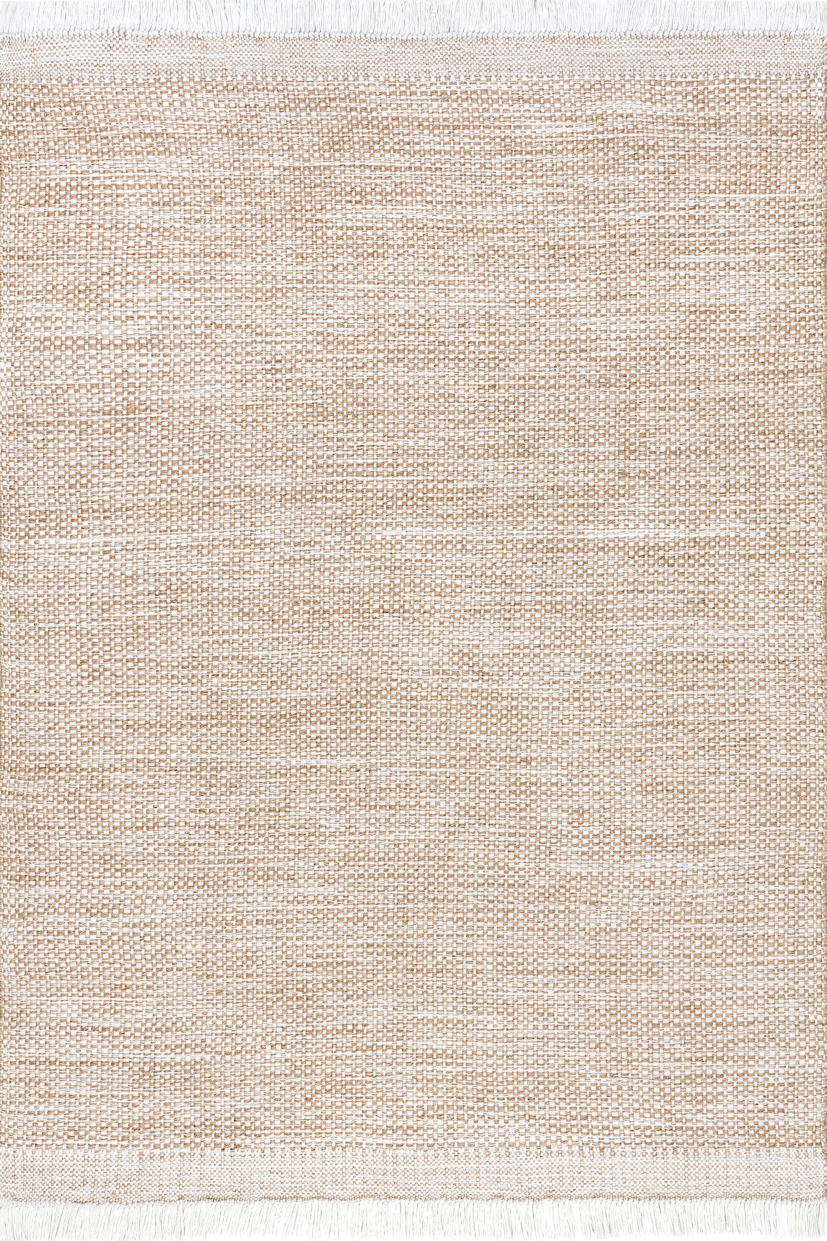 Esperanza Solid Fringed Rug | Beige