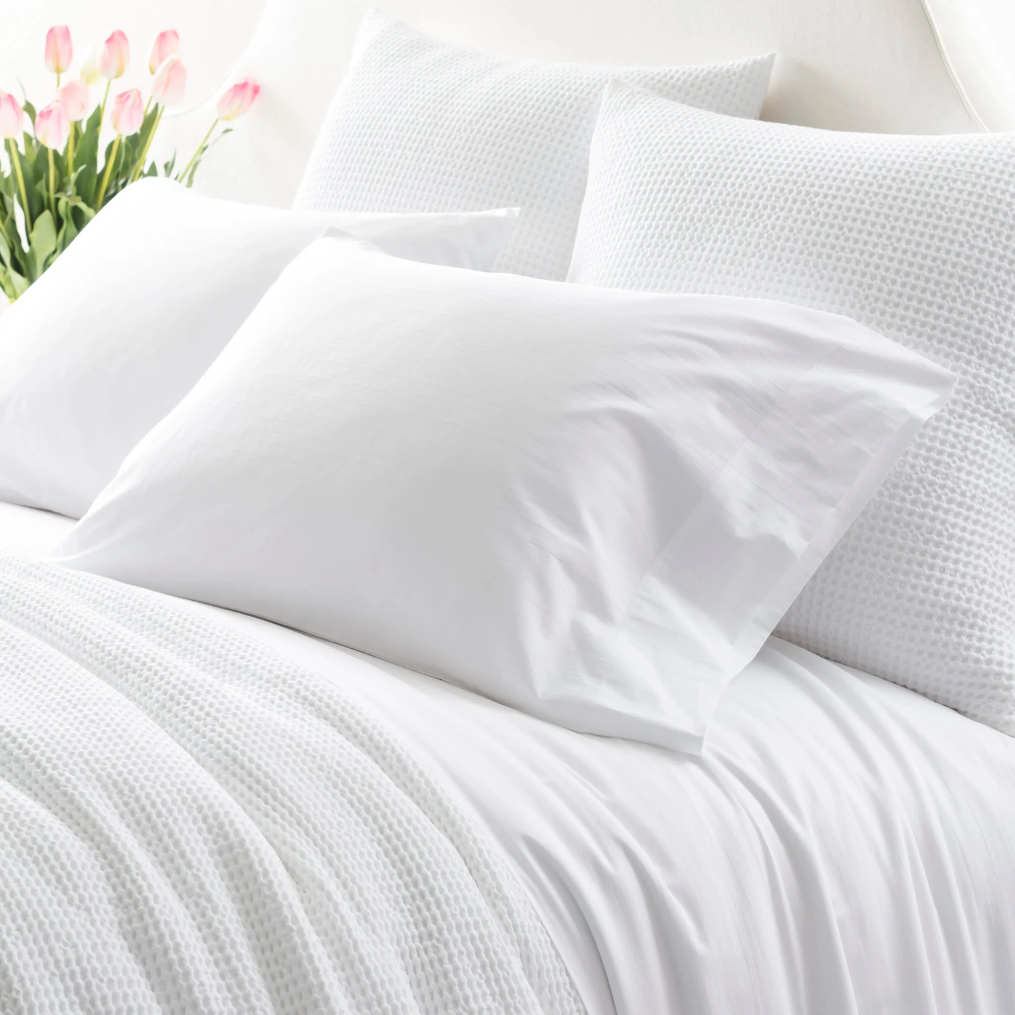 Essential Percale Pillowcases | White - Image 4