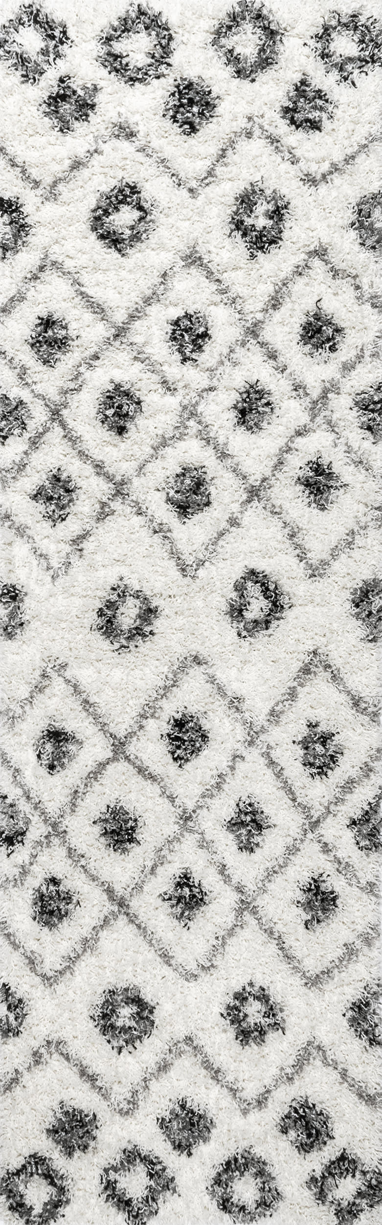 Expo Shag Diamond Rug | Grey