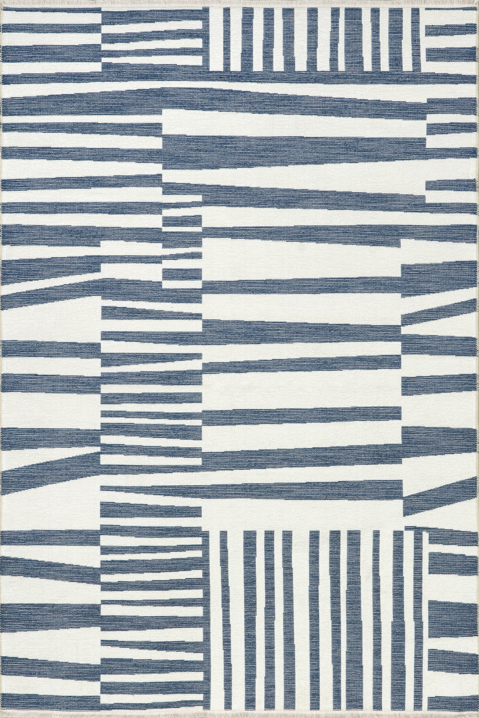 Felipa Abstract Reversible Washable Rug | Blue
