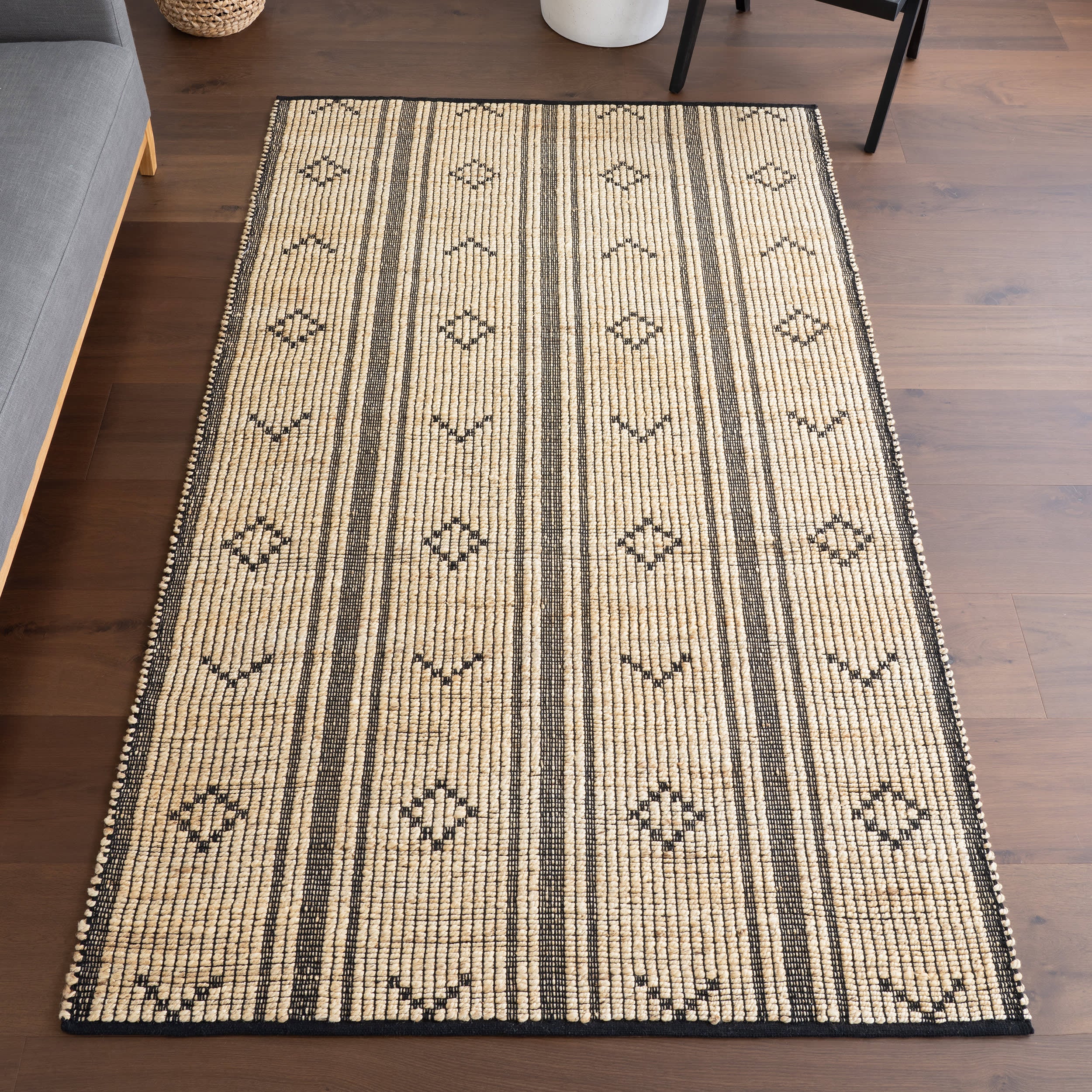 Fern Striped Rug | Natural - Image 2