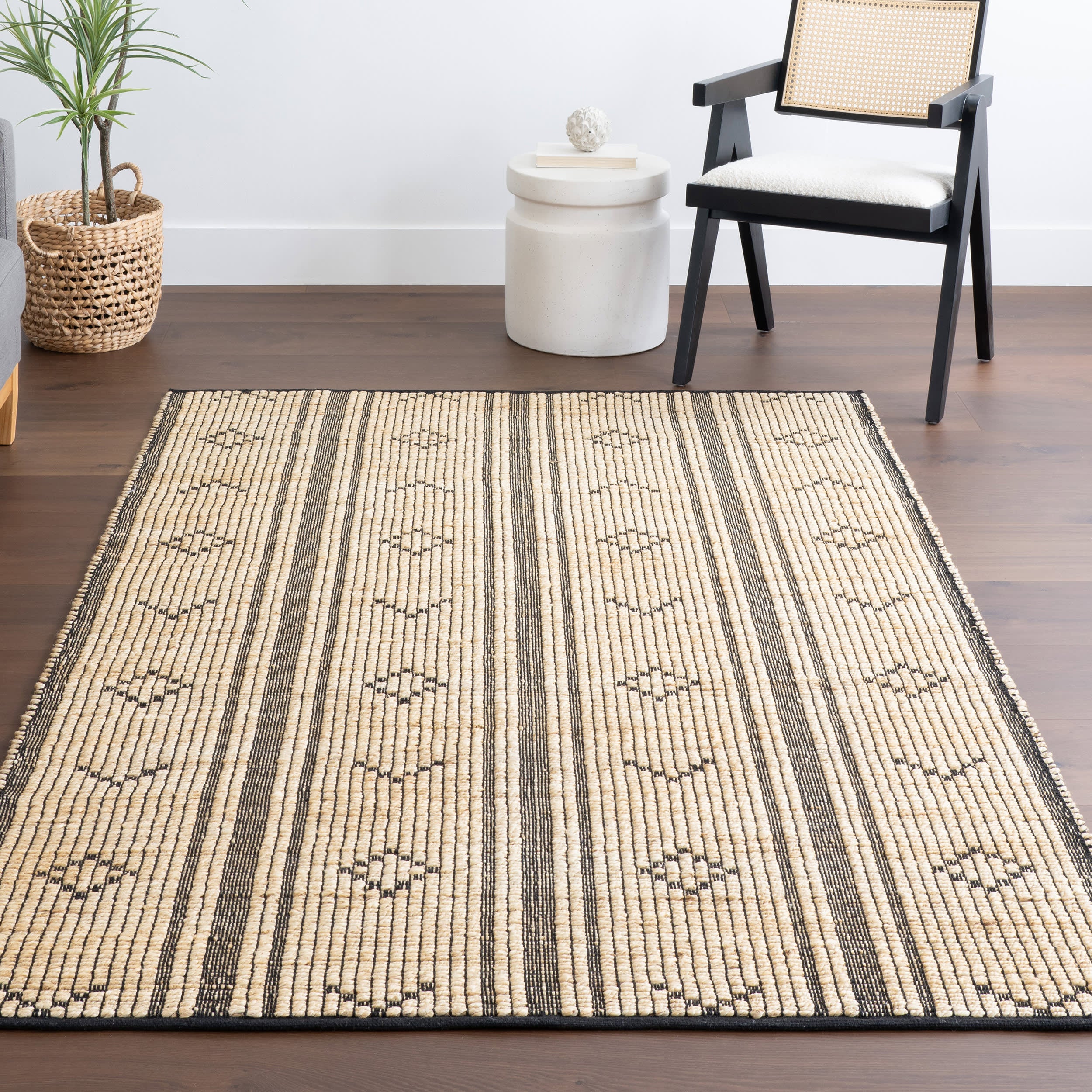 Fern Striped Rug | Natural - Image 5