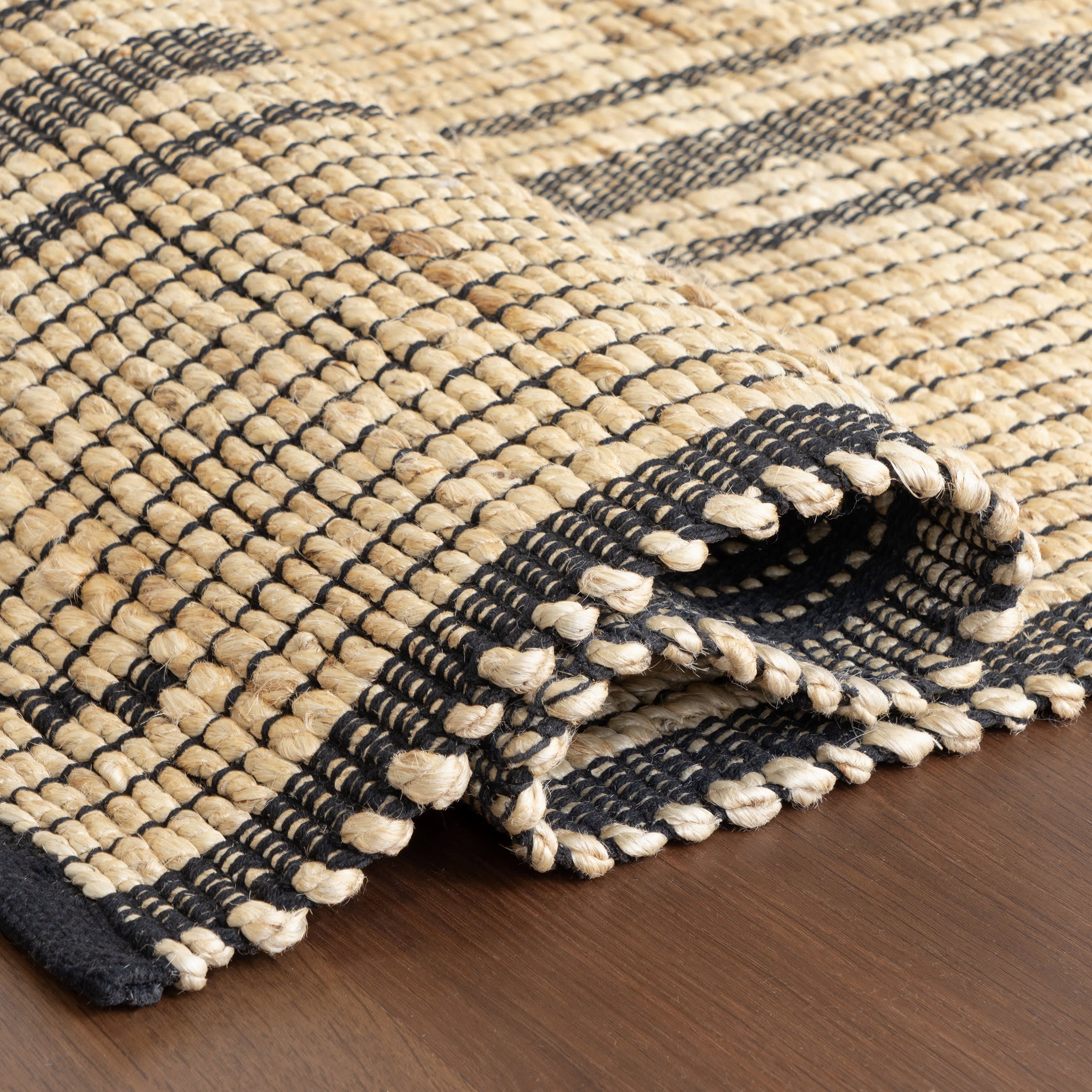 Fern Striped Rug | Natural - Image 9