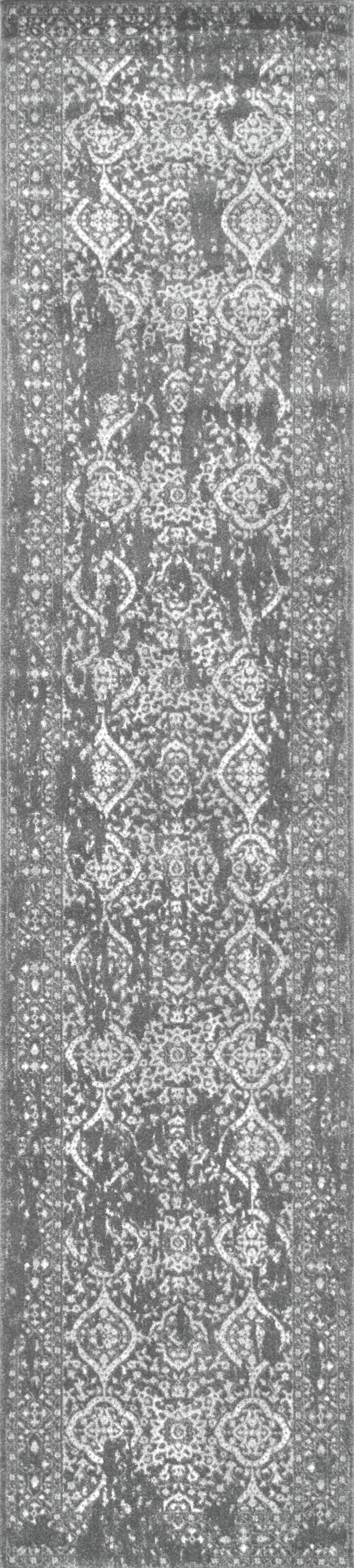 Floral Ornament Rug | Grey