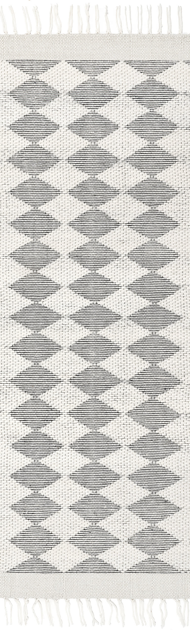Fractal Diamond Wool Rug | Grey