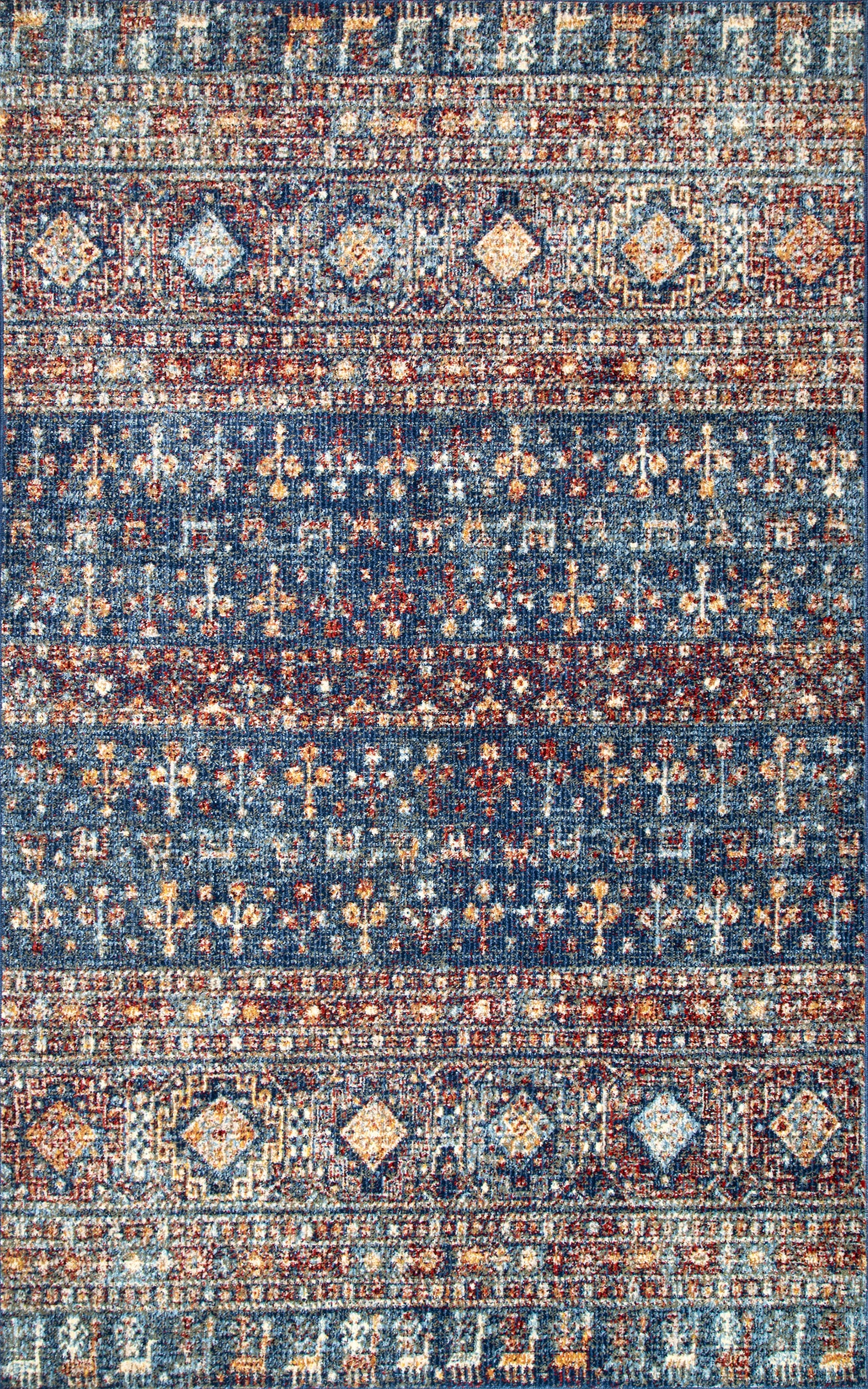 Gothic Striped Rug | Blue