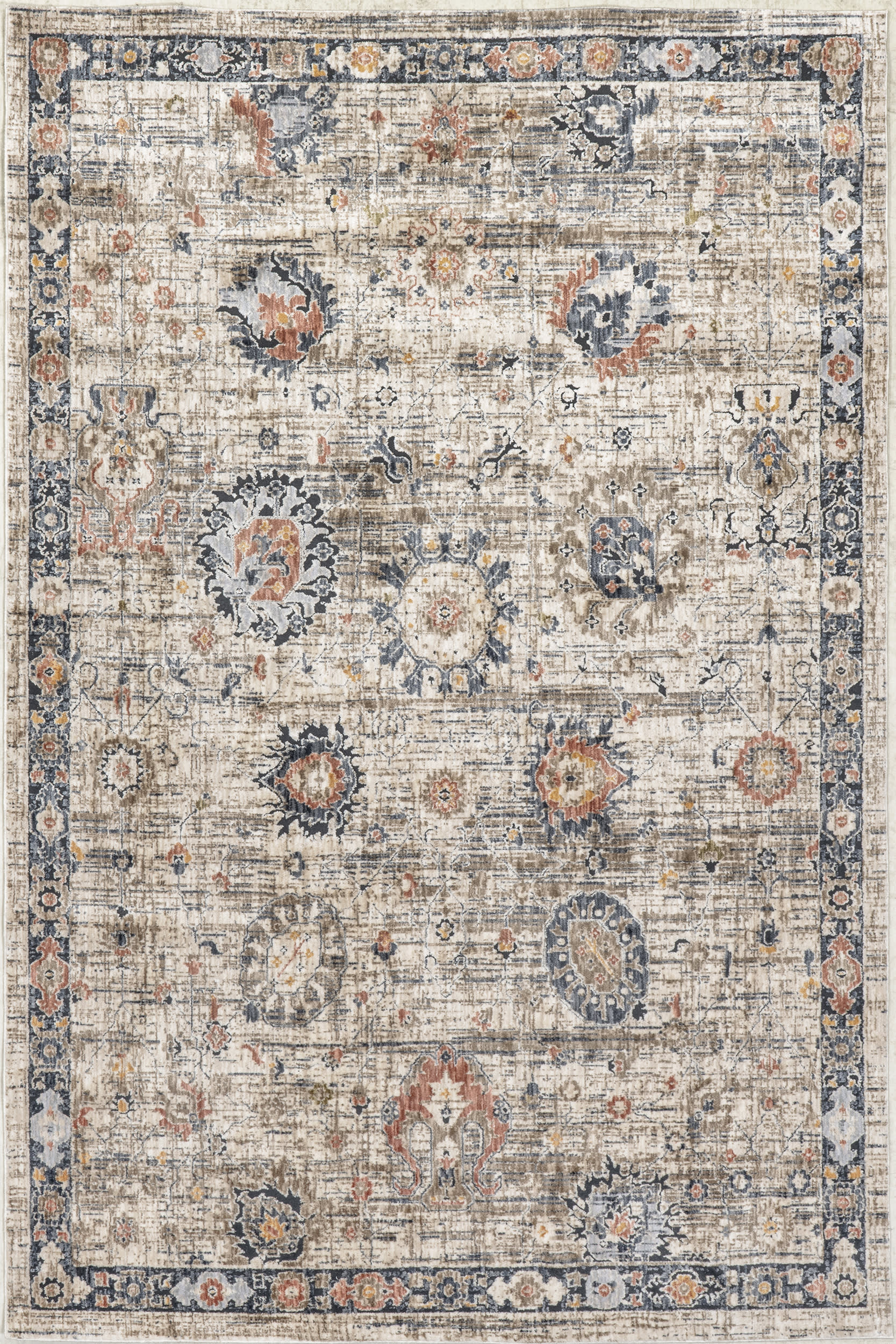 Halley Traditional Vintage Rug | Beige