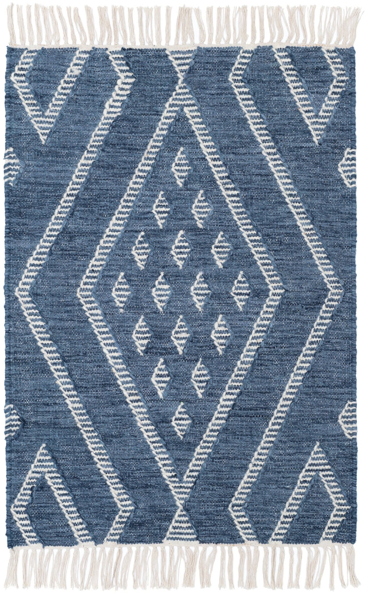 Healy Handwoven Wool Rug | Blue