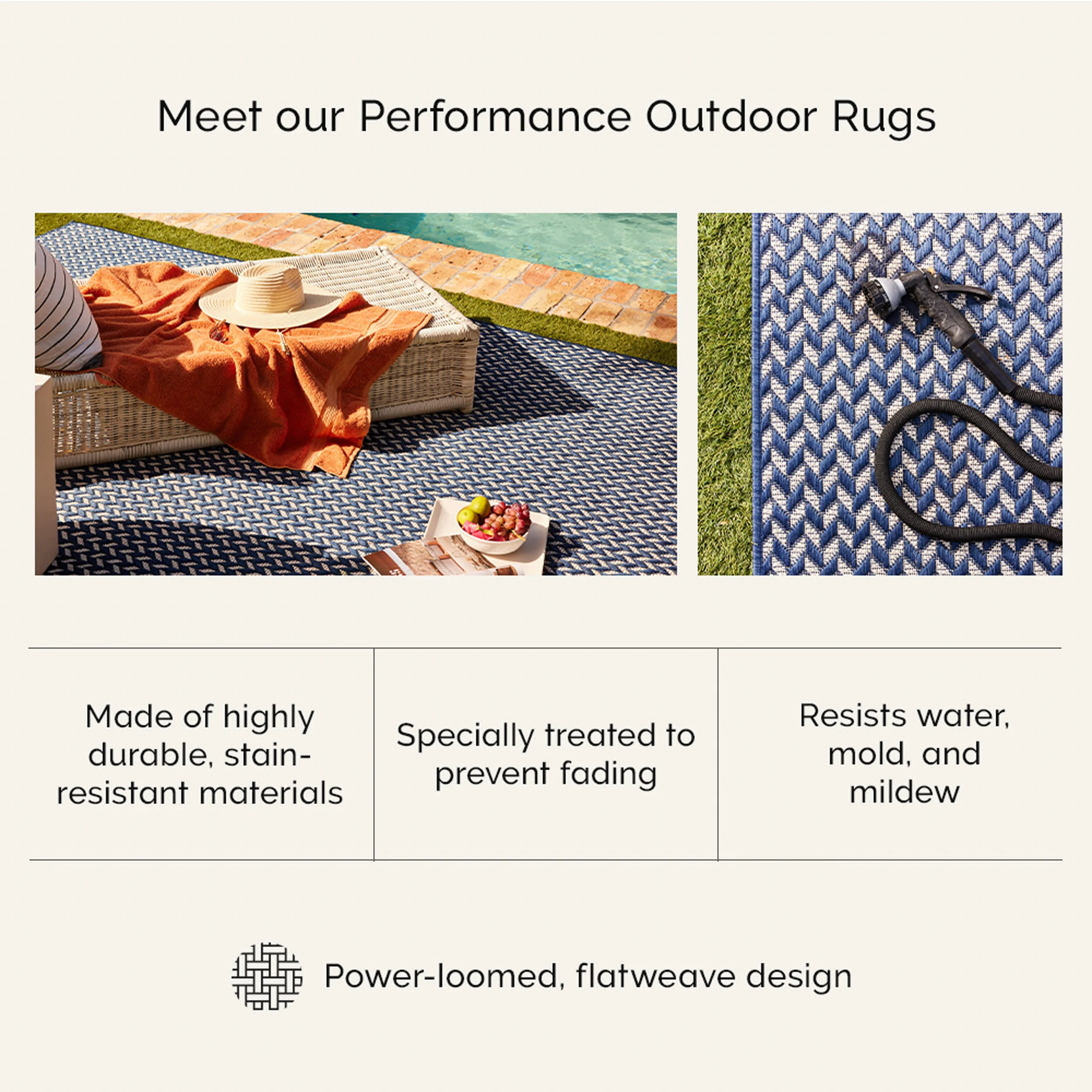 Iris Totem Indoor/Outdoor Flatweave Rug | Light Brown - Image 7