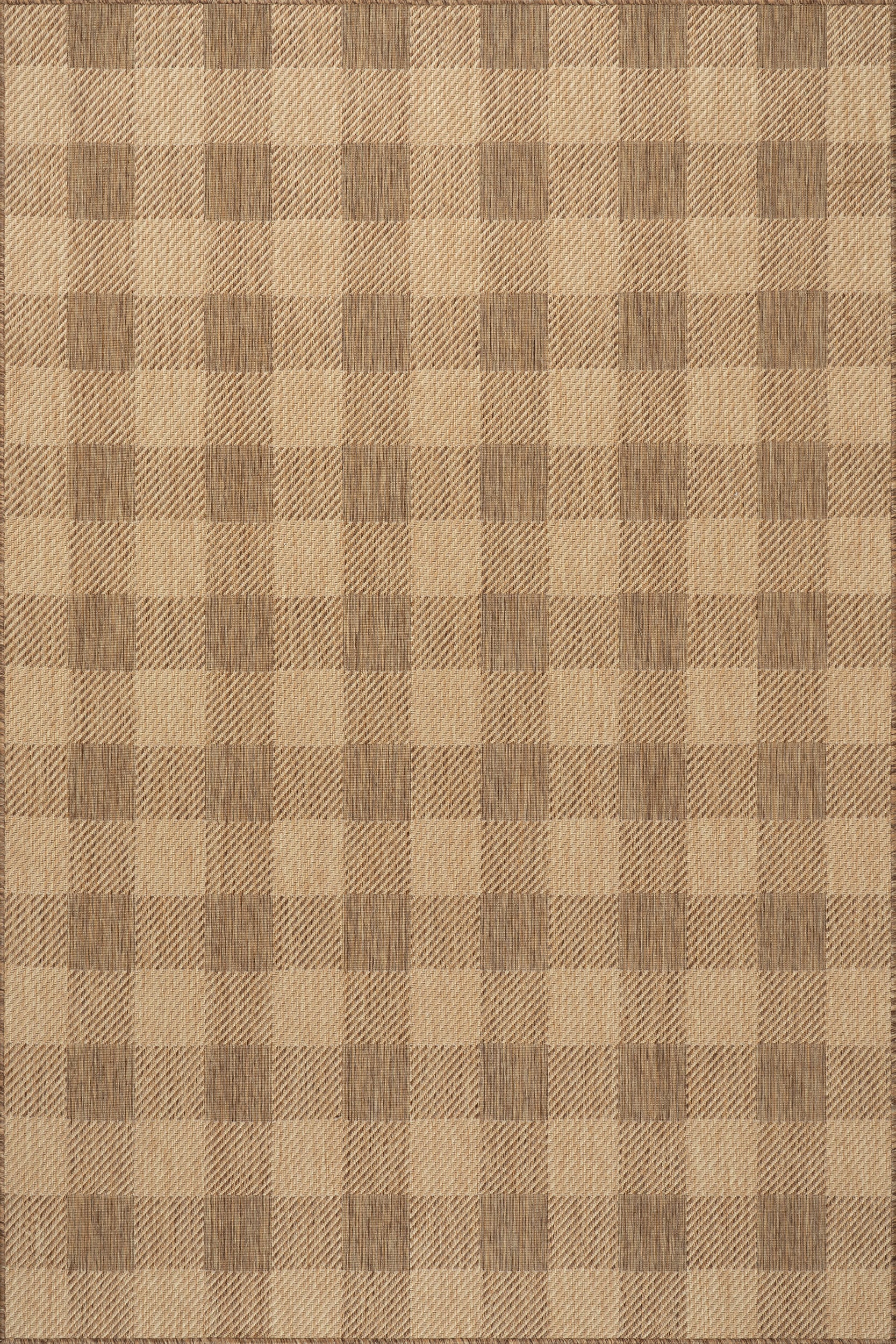 Istra Farmhouse Indoor/Outdoor Rug | Light Brown