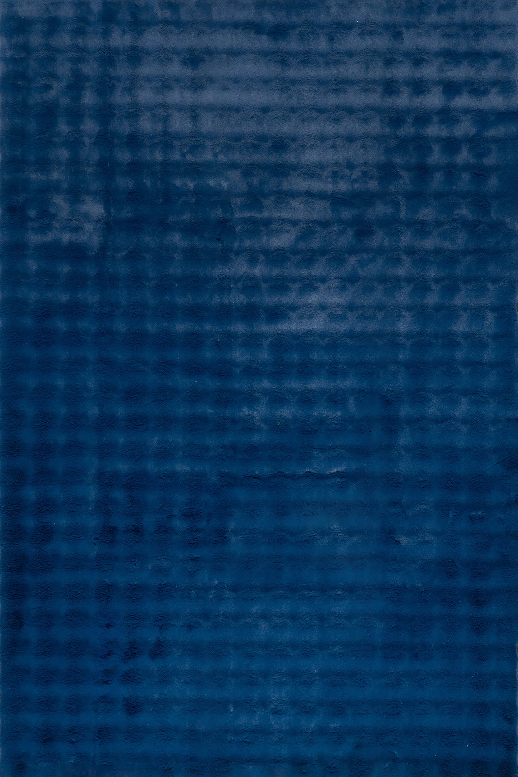 Ivana Checkered Plush Cloud Washable Rug | Navy