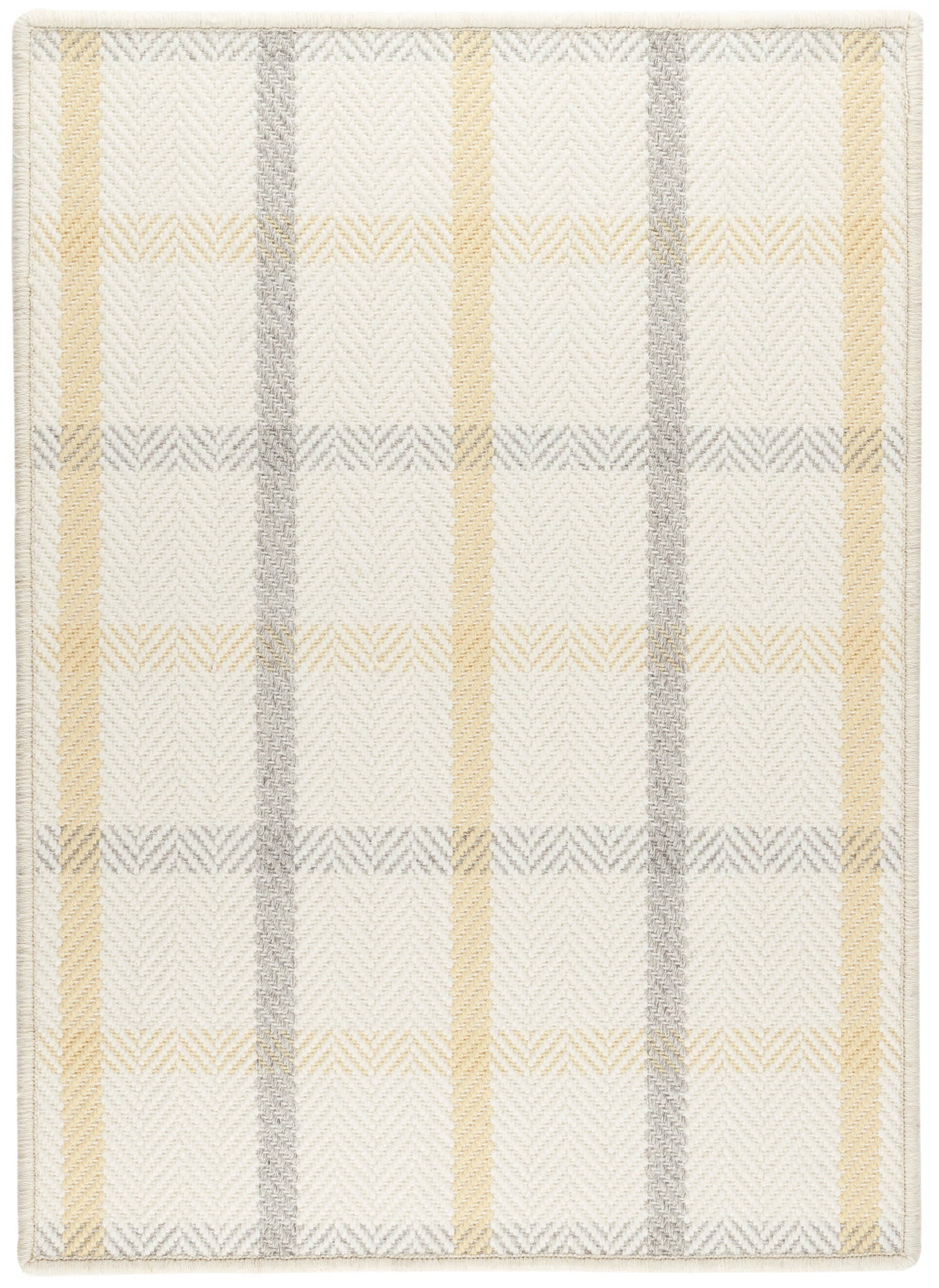 Jackson Woven Wool Custom Rug | Ivory/Grey