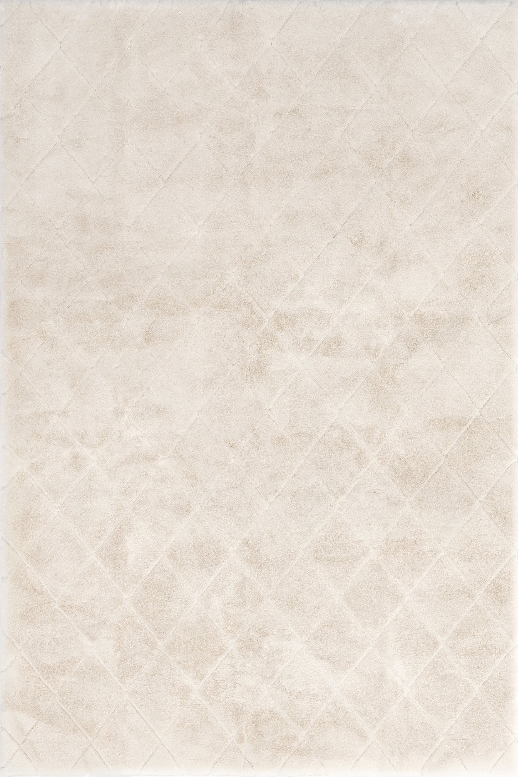 Jaylene Trellis Plush Cloud Washable Rug | Beige