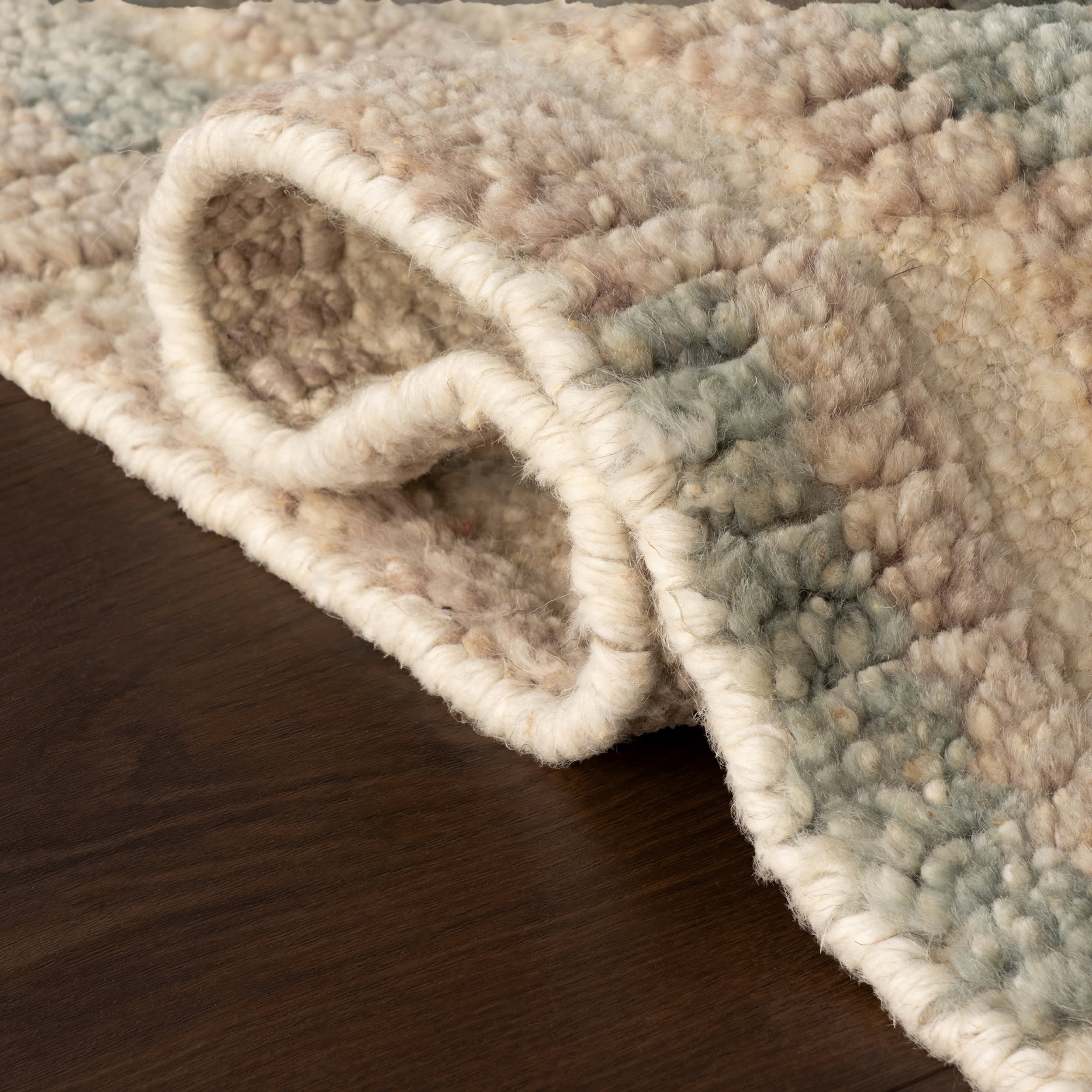 Lalita Abstract Bohemian Rug | Teal - Image 2