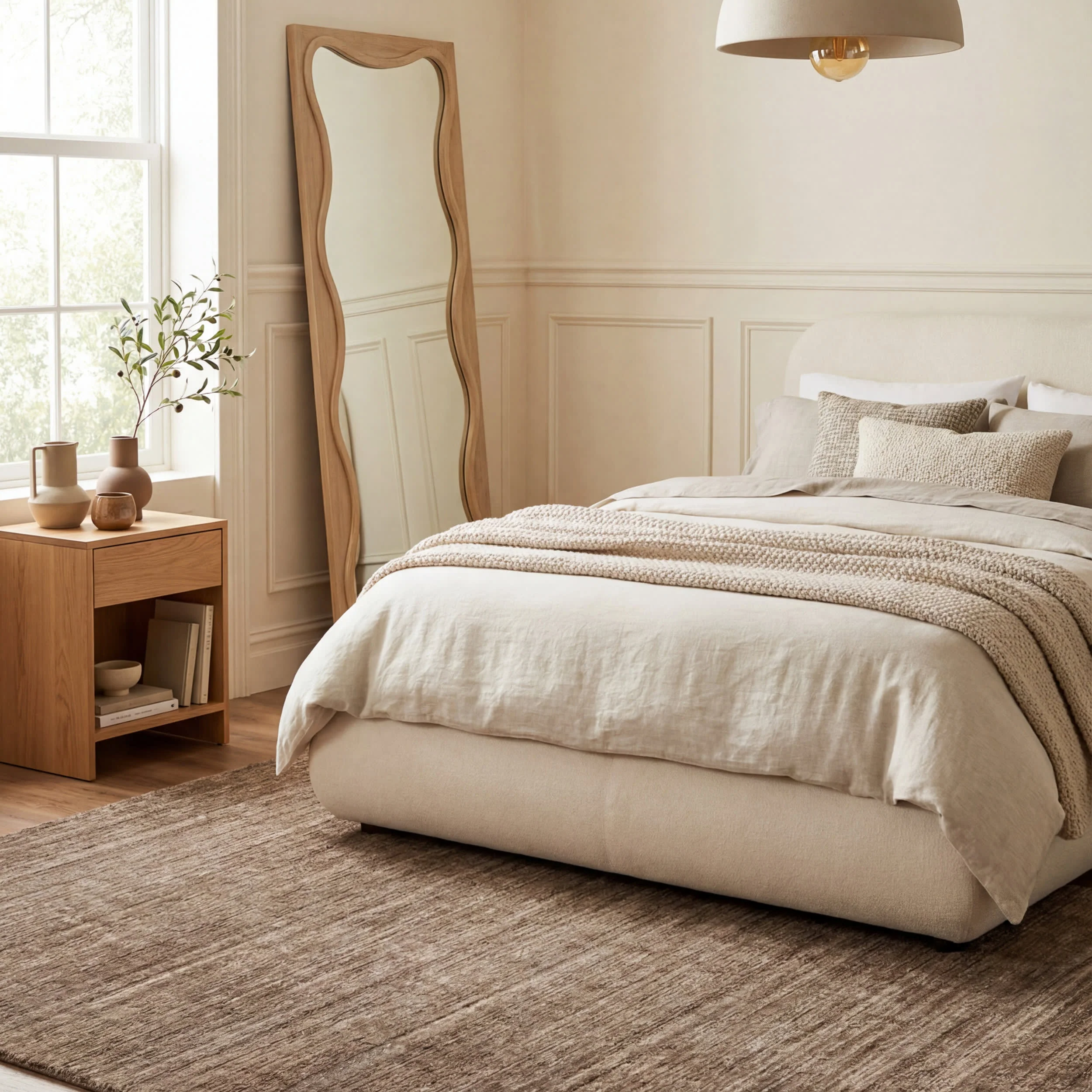 Lone Vintage & Distressed Rug | Beige - Image 10