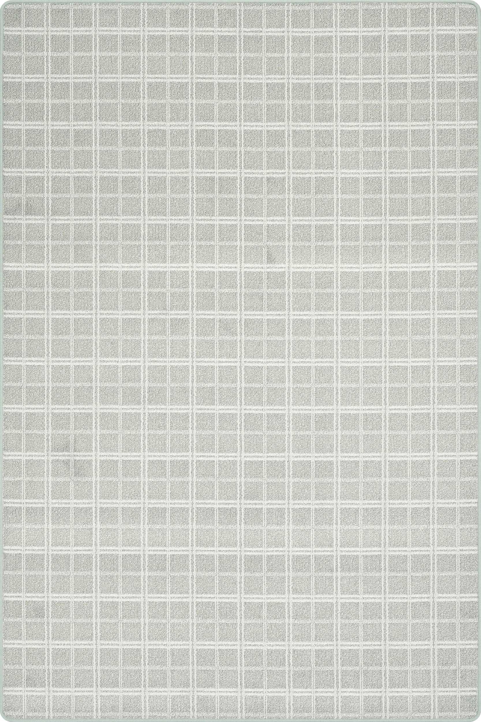 Mallard Plaid Ridged Custom Rug | Pale Blue