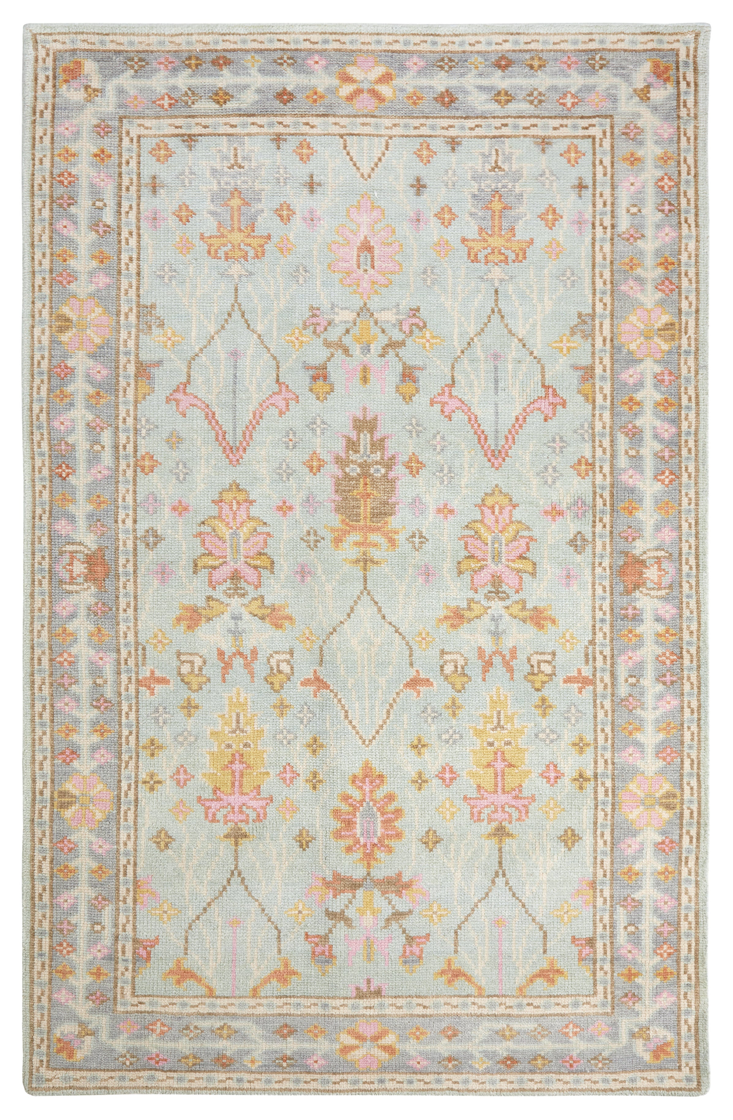 Mara Hand Knotted Wool Rug | Sky