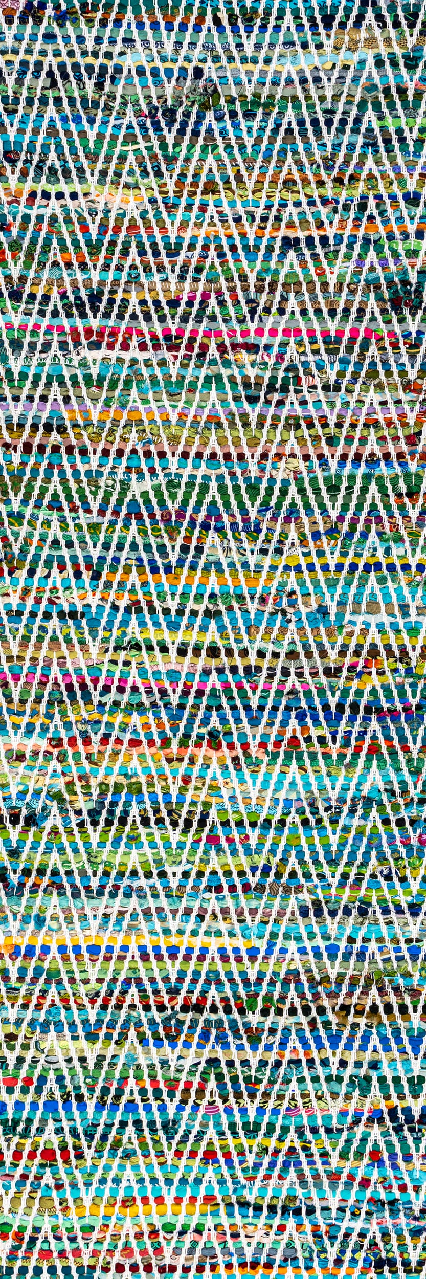 Maxine Chromatic Chevron Rug | Green