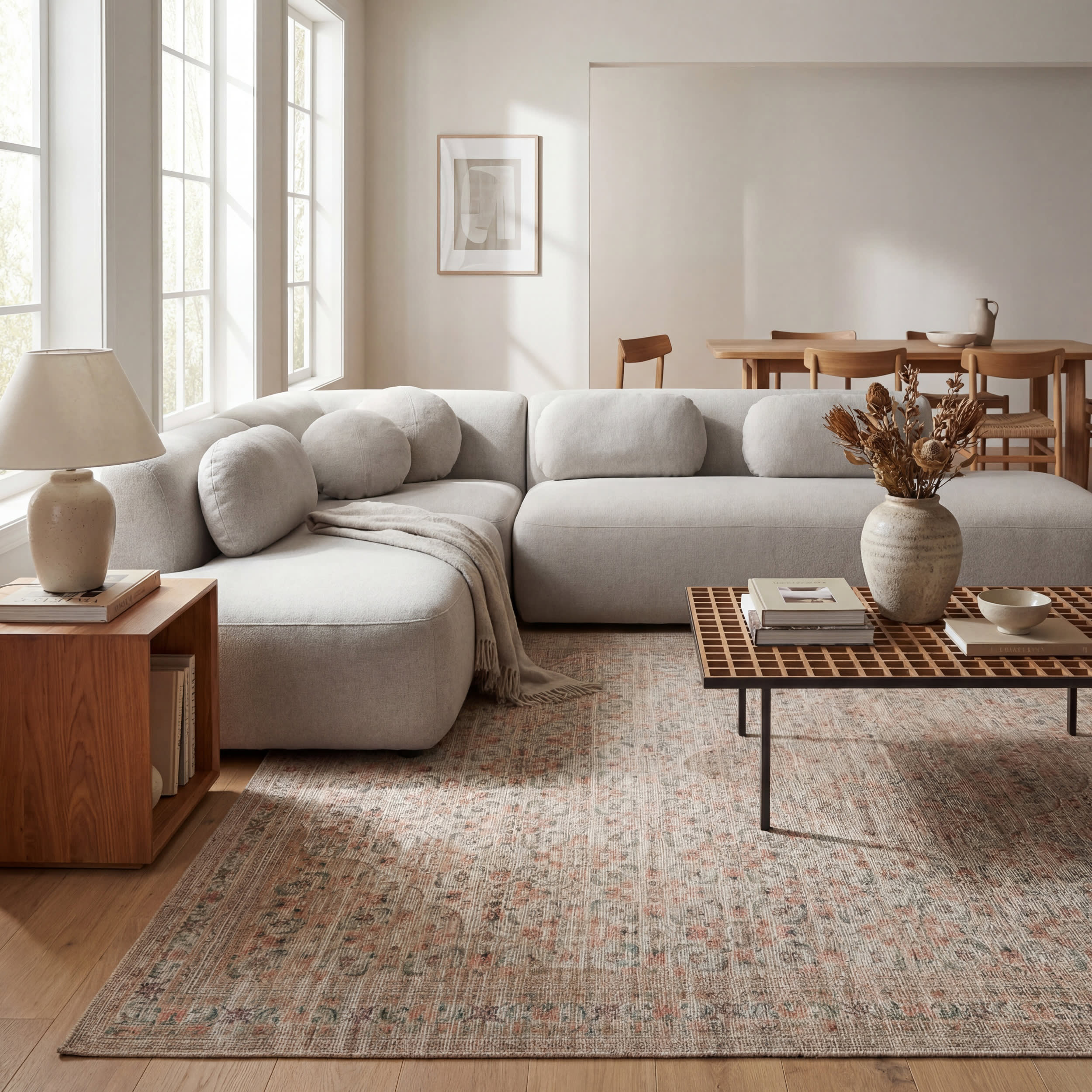 Merit Traditional Medallion Rug | Multicolor - Image 2