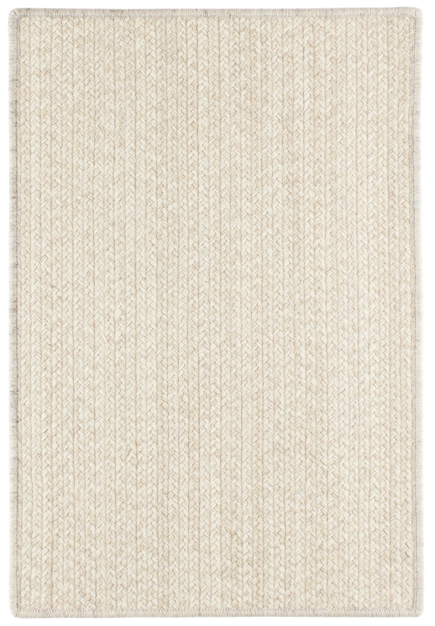 Merrill Woven Wool Custom Rug | Ivory