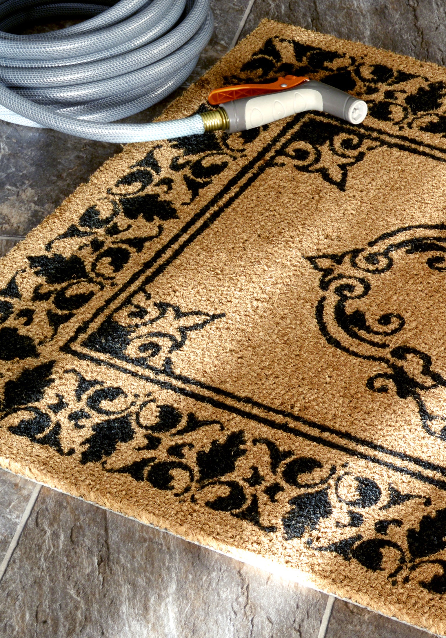 Monogrammed Outdoor Welcome Door Mat | Letter Y - Image 2