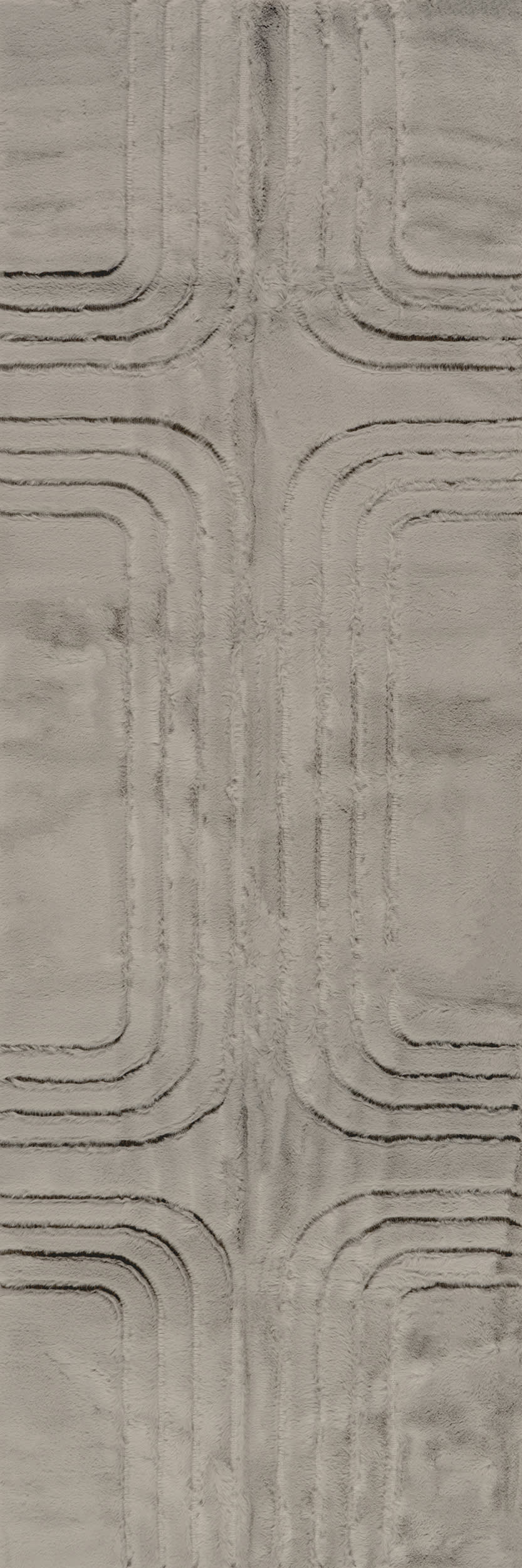 Mozelle Oval Plush Cloud Washable Rug | Grey