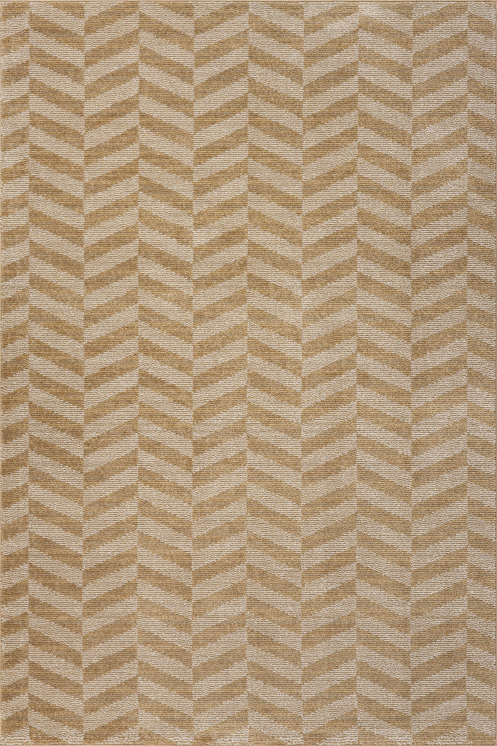 Offsetter Modern Striped Rug | Tan