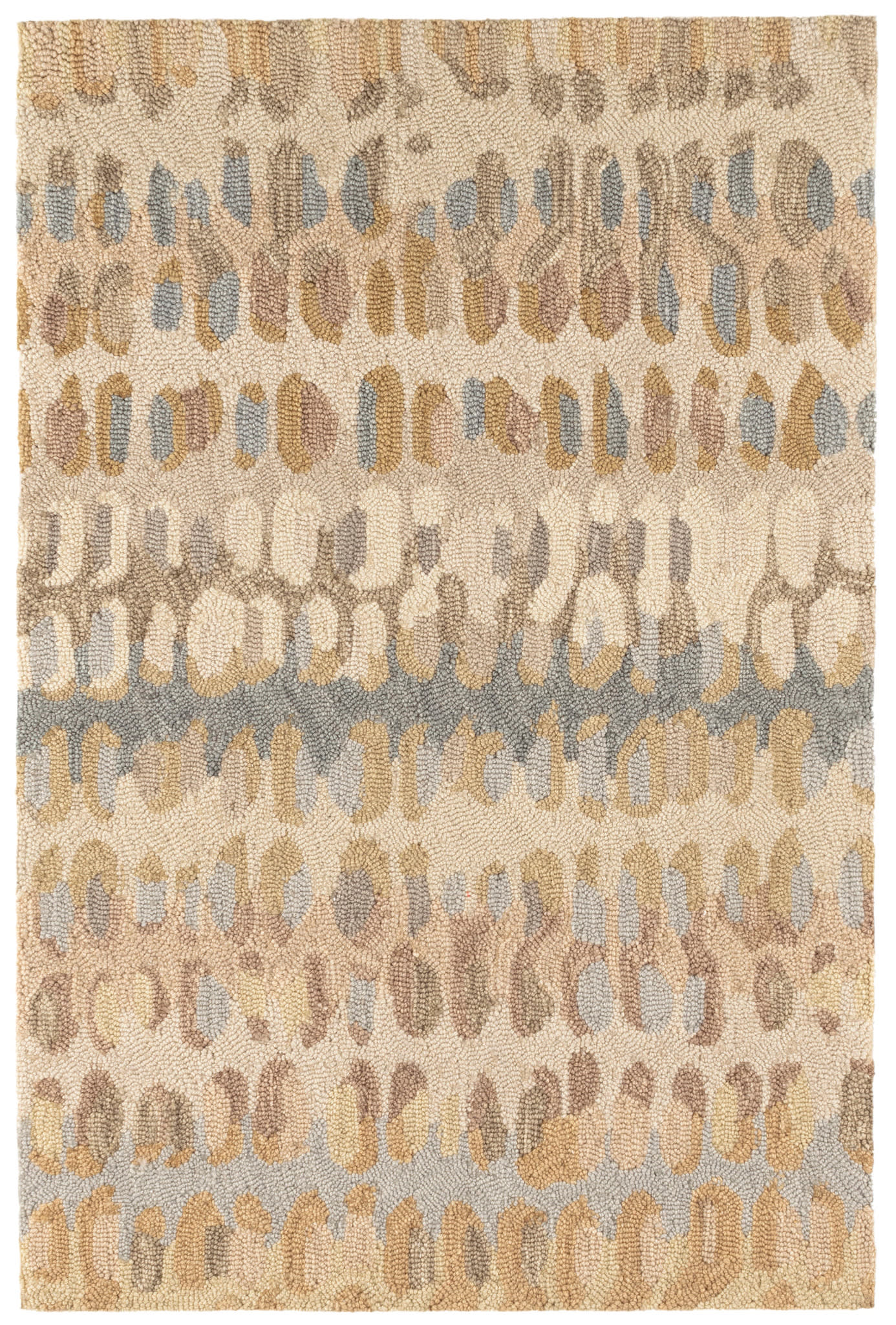 Paint Chip Hand Micro Hooked Wool Rug | Natural