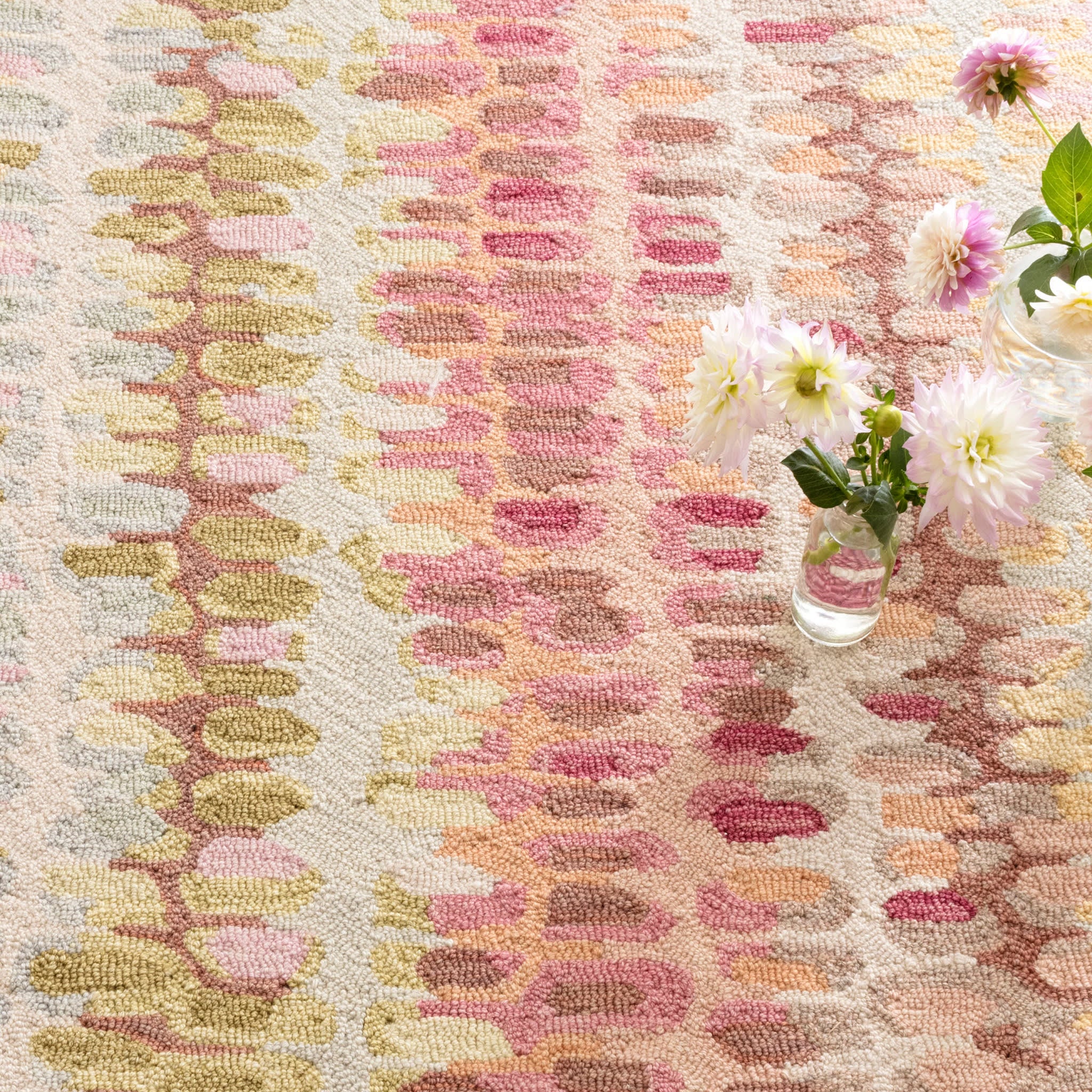 Paint Chip Hand Micro Hooked Wool Custom Rug | Pastel - Image 3