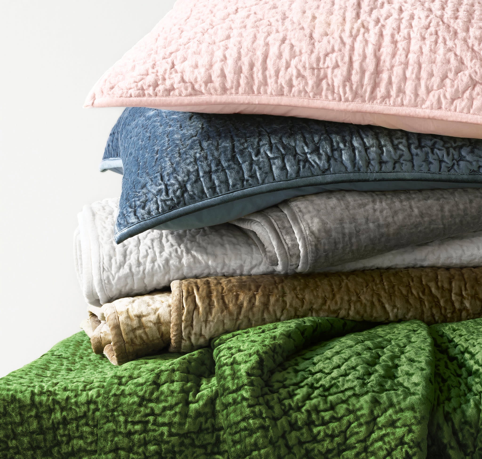 Parisienne Velvet Quilt | Slipper Pink - Image 3