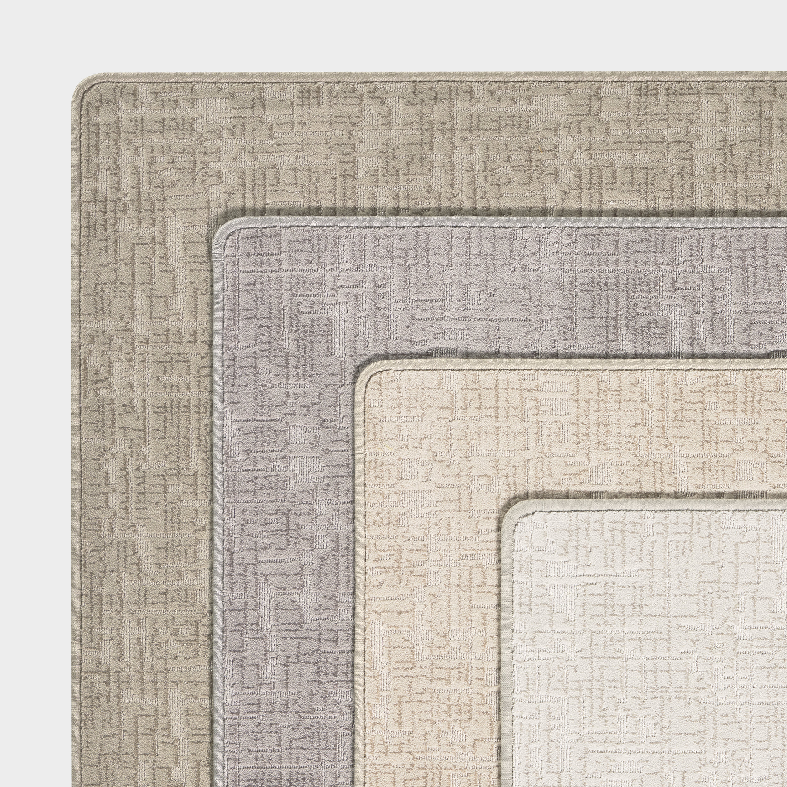 Phoebe Distressed Crosshatch Custom Rug | Neutral - Image 5