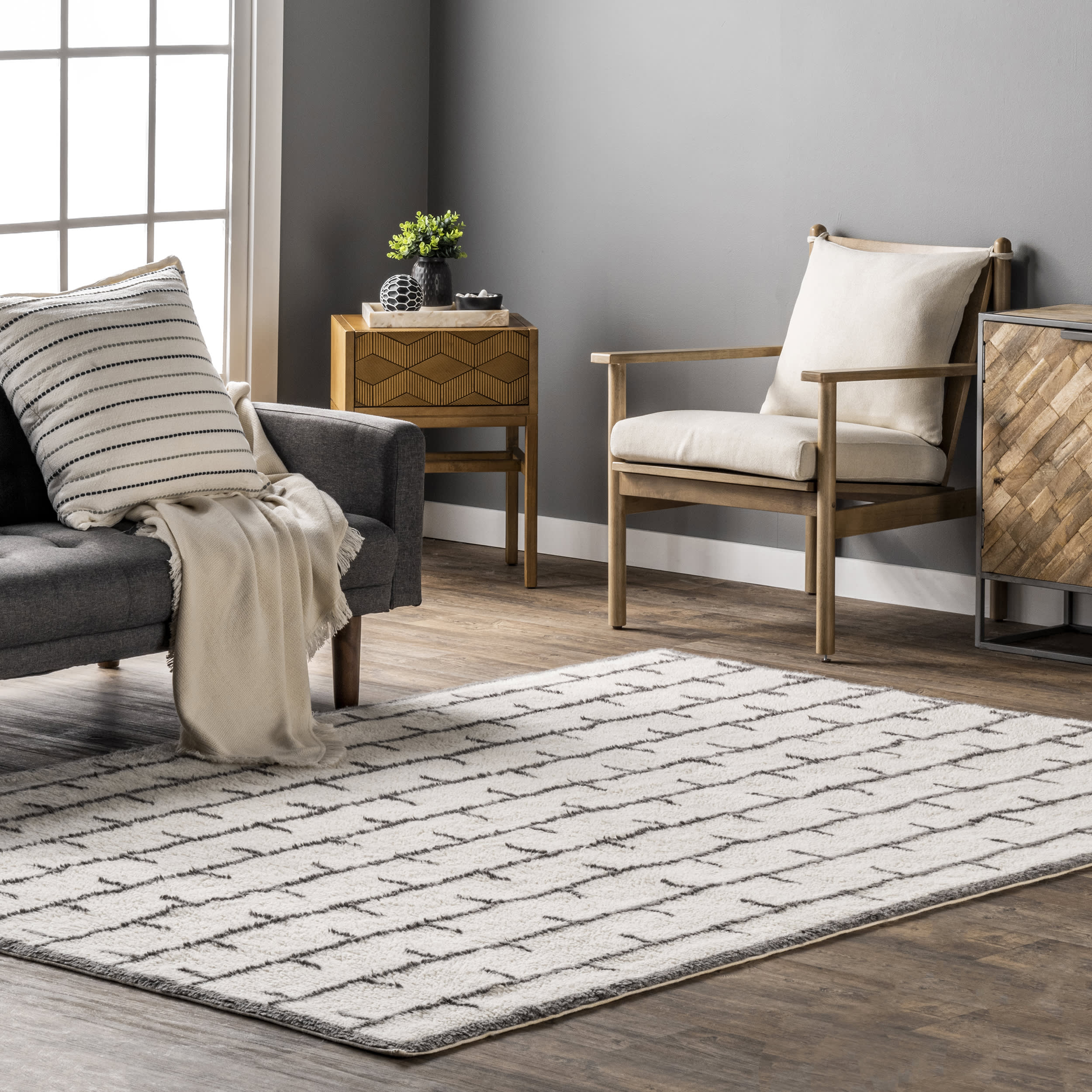 Rhea Wool Washable Rug | Ivory - Image 2
