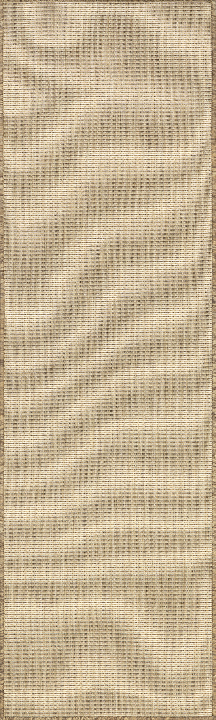 Sandra Solid Faux Jute Indoor/Outdoor Rug | Brown
